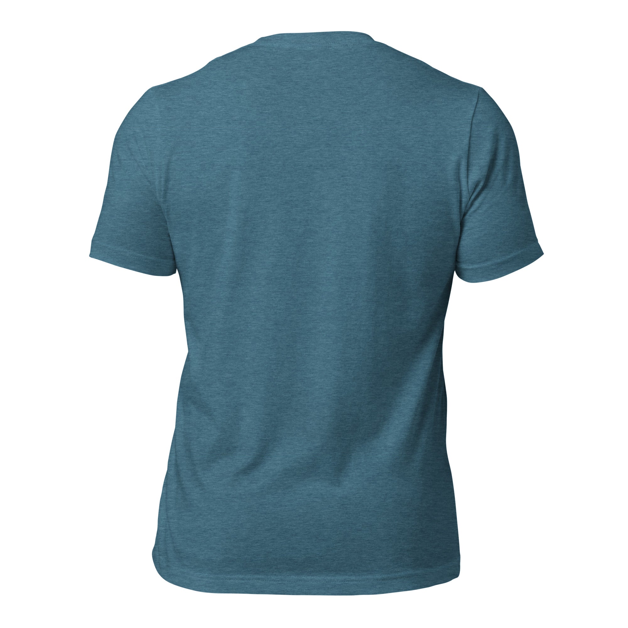 T-shirt en coton unisexe Superboogieman saves the party sur couleurs chinées foncées