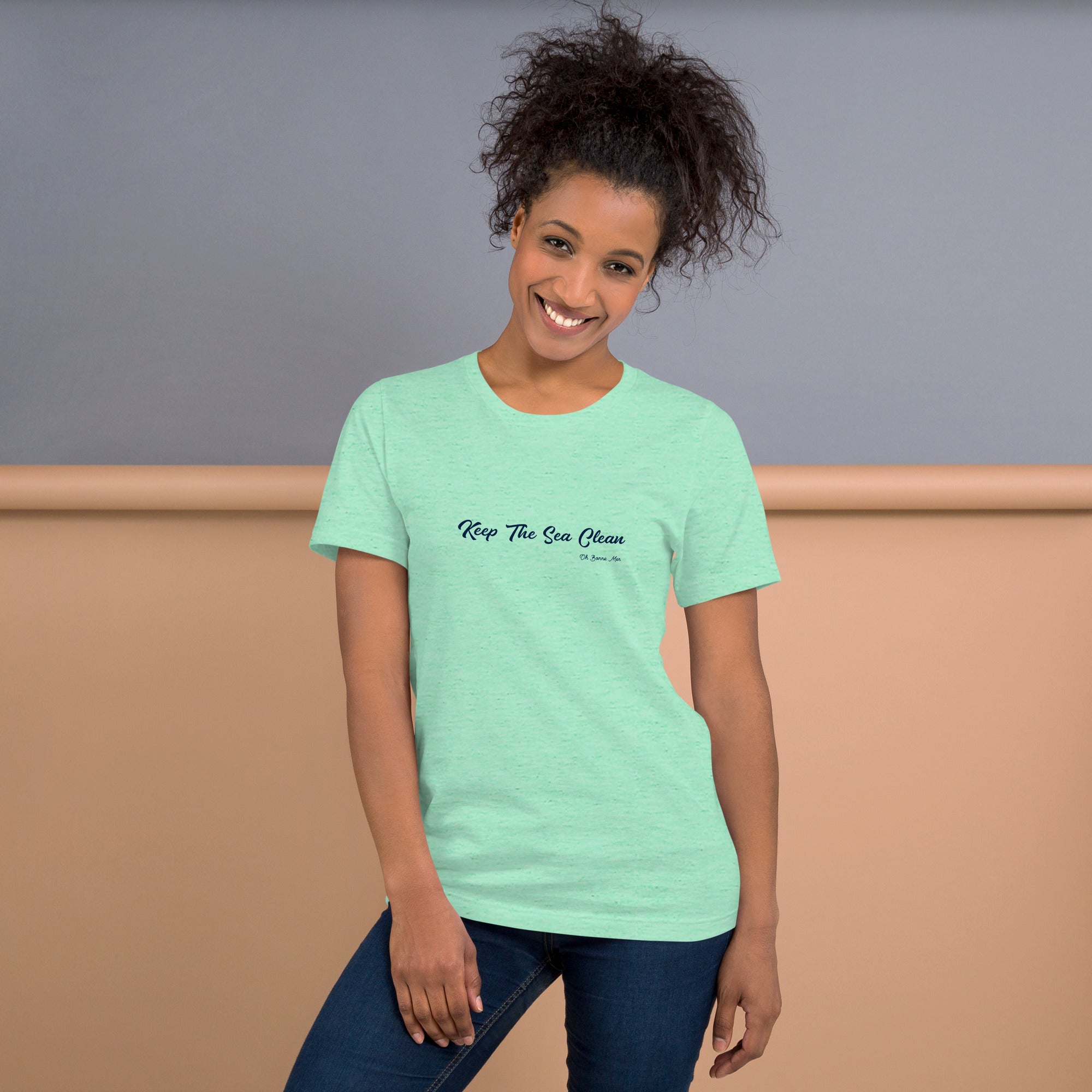 Unisex t-shirt Keep The Sea Clean on light heather colors