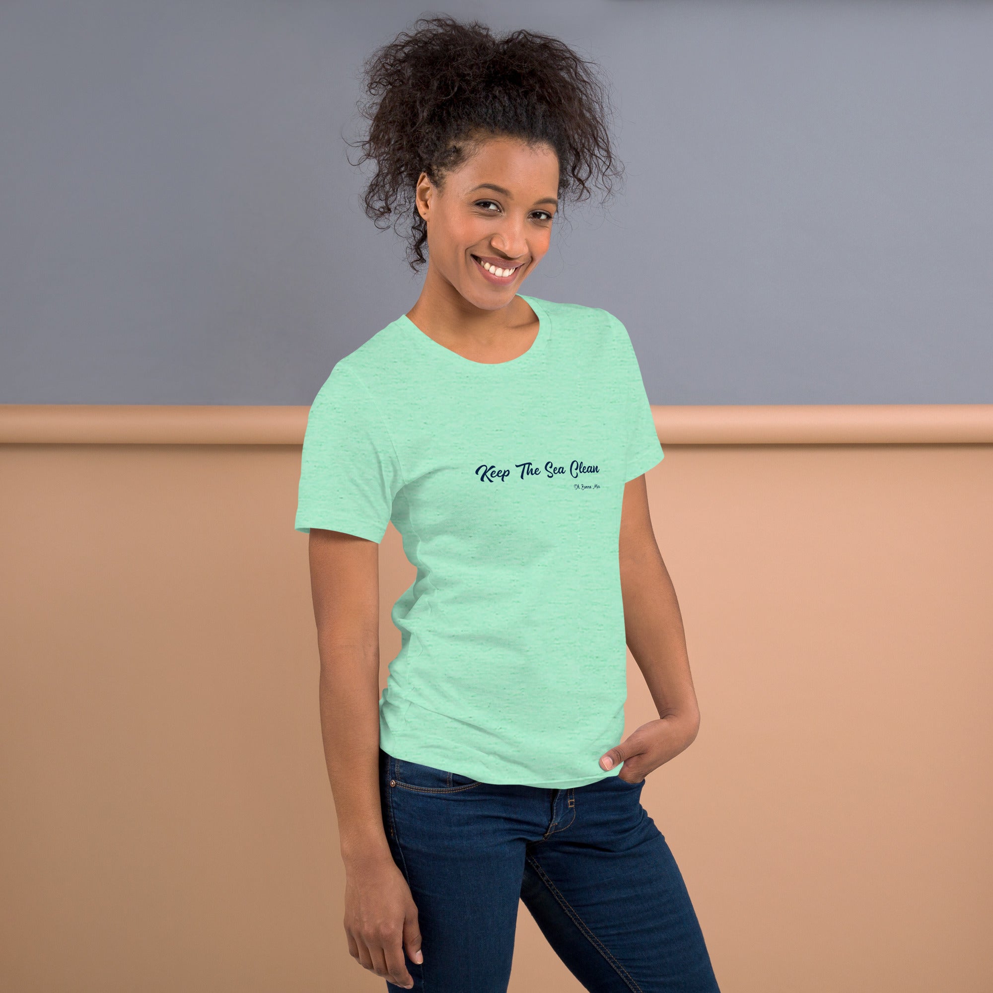 Unisex t-shirt Keep The Sea Clean on light heather colors