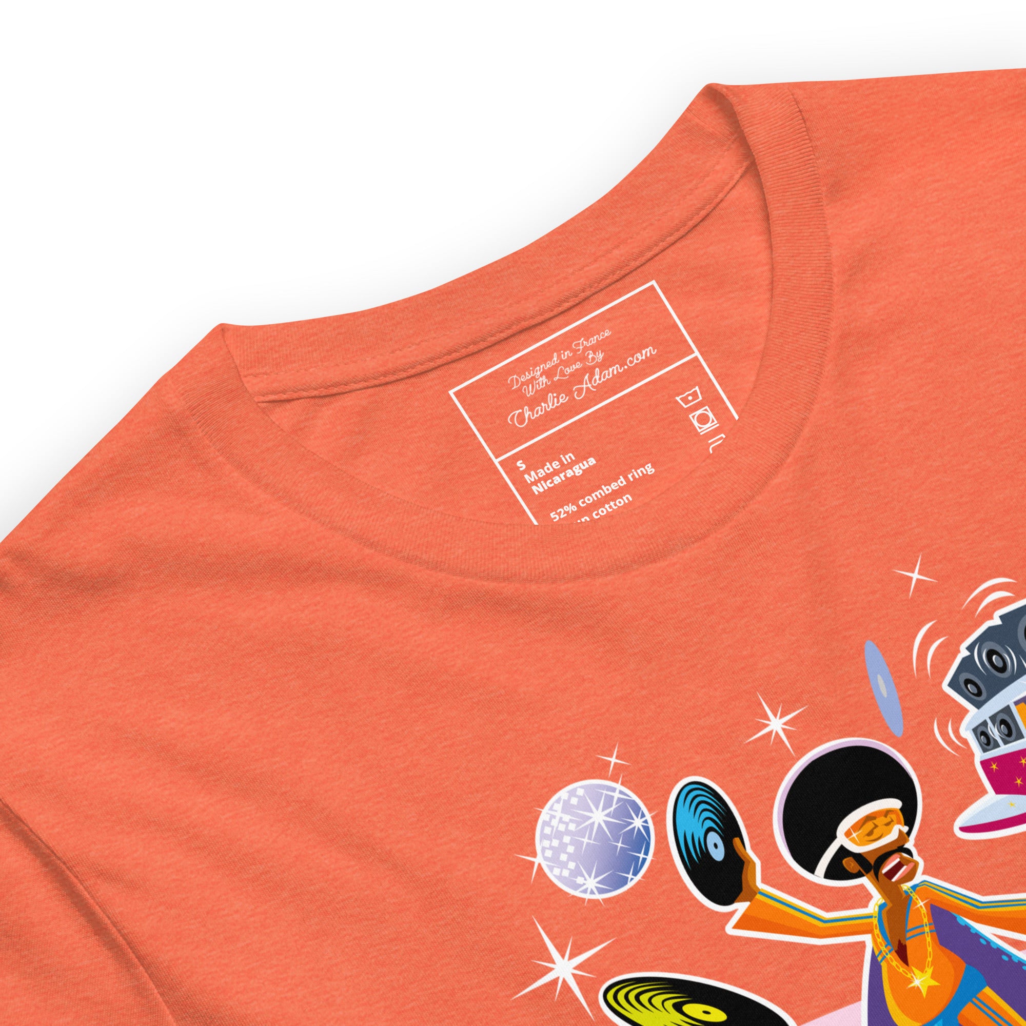 Unisex t-shirt Superboogieman saves the Party on bright heather colors