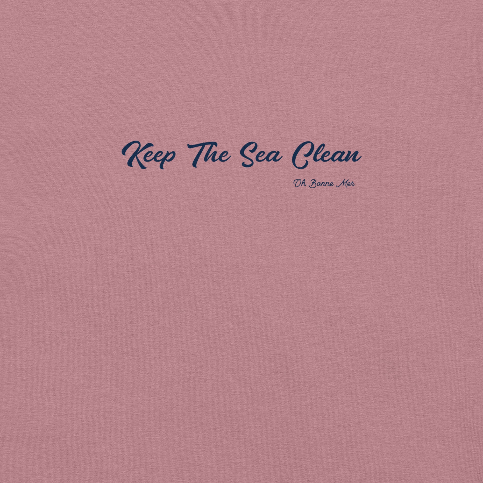 Unisex cotton t-shirt Keep The Sea Clean on bright heather colors