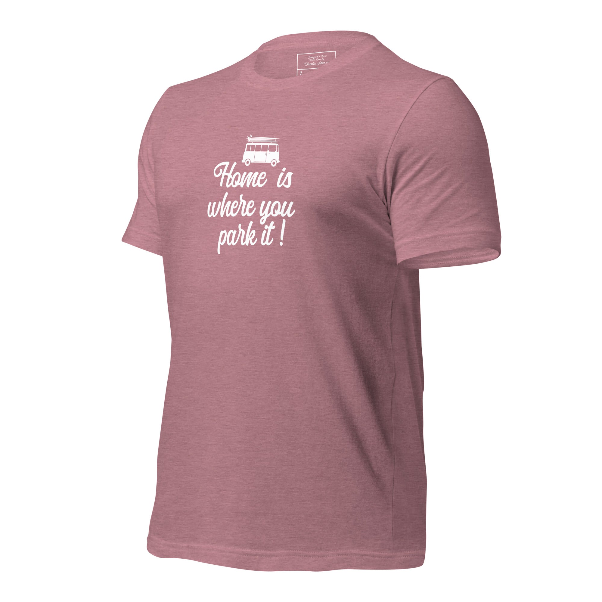 Unisex t-shirt White Surf Combi on bright heather colors