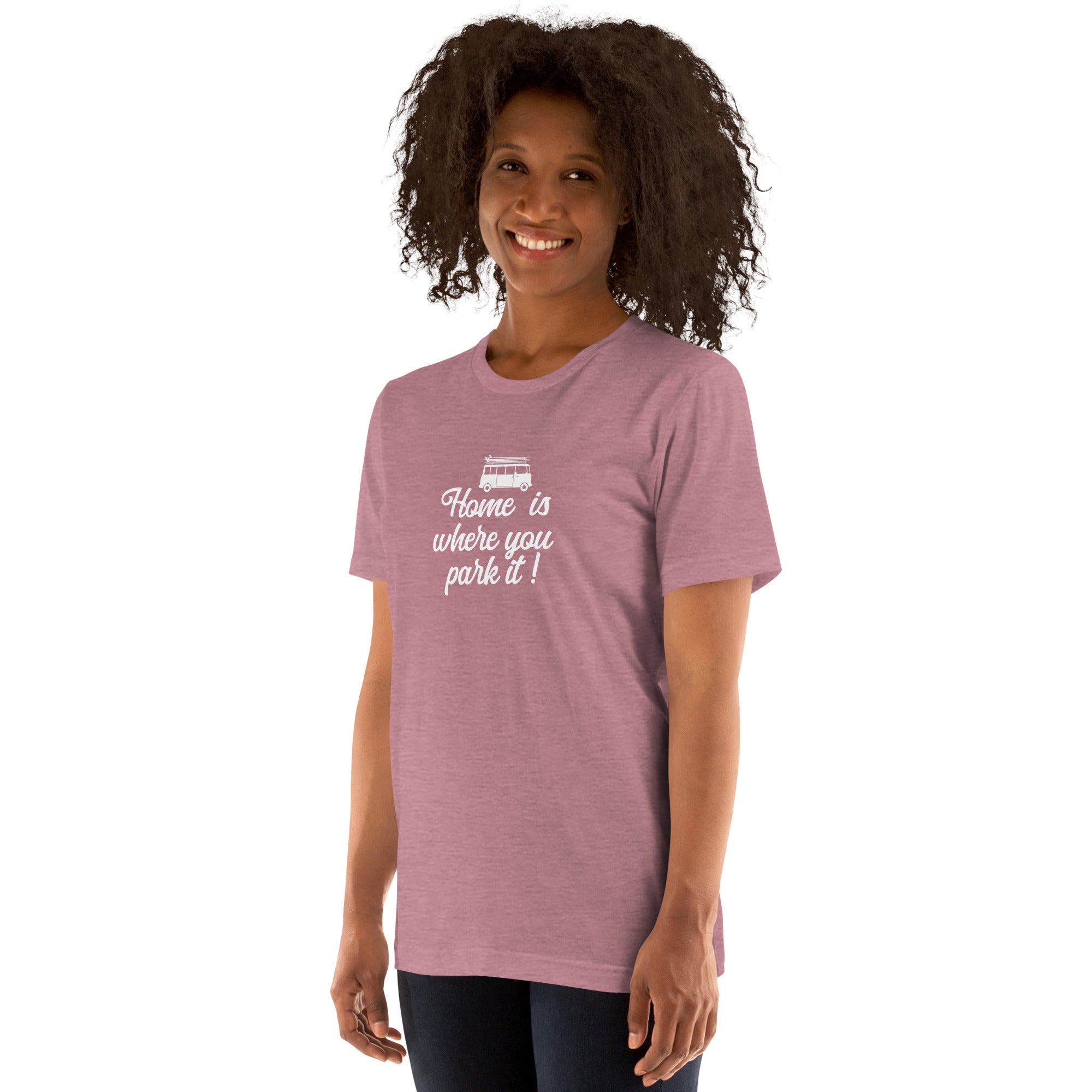 Unisex t-shirt White Surf Combi on bright heather colors