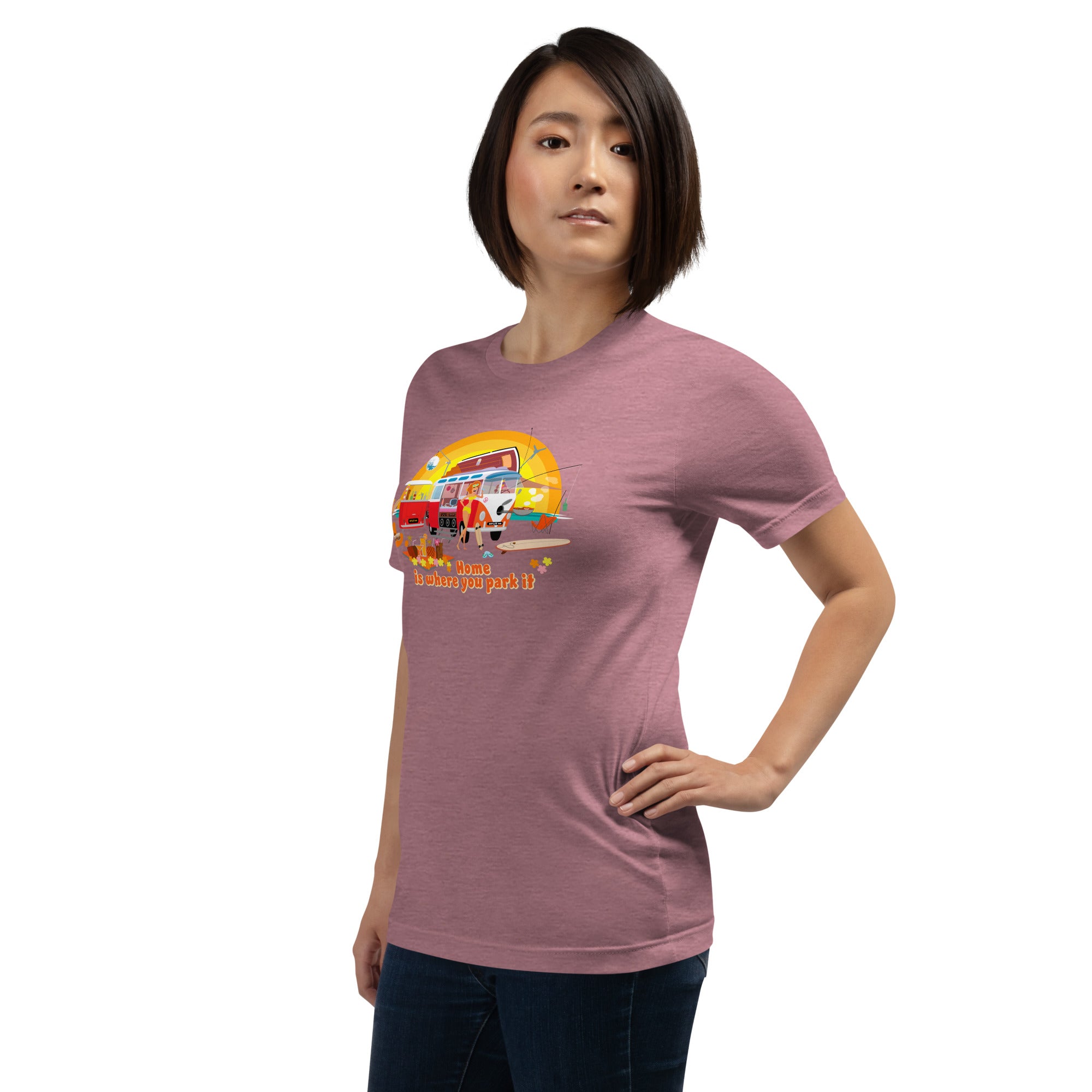 Unisex cotton t-shirt Ultra Combi on bright heather colors