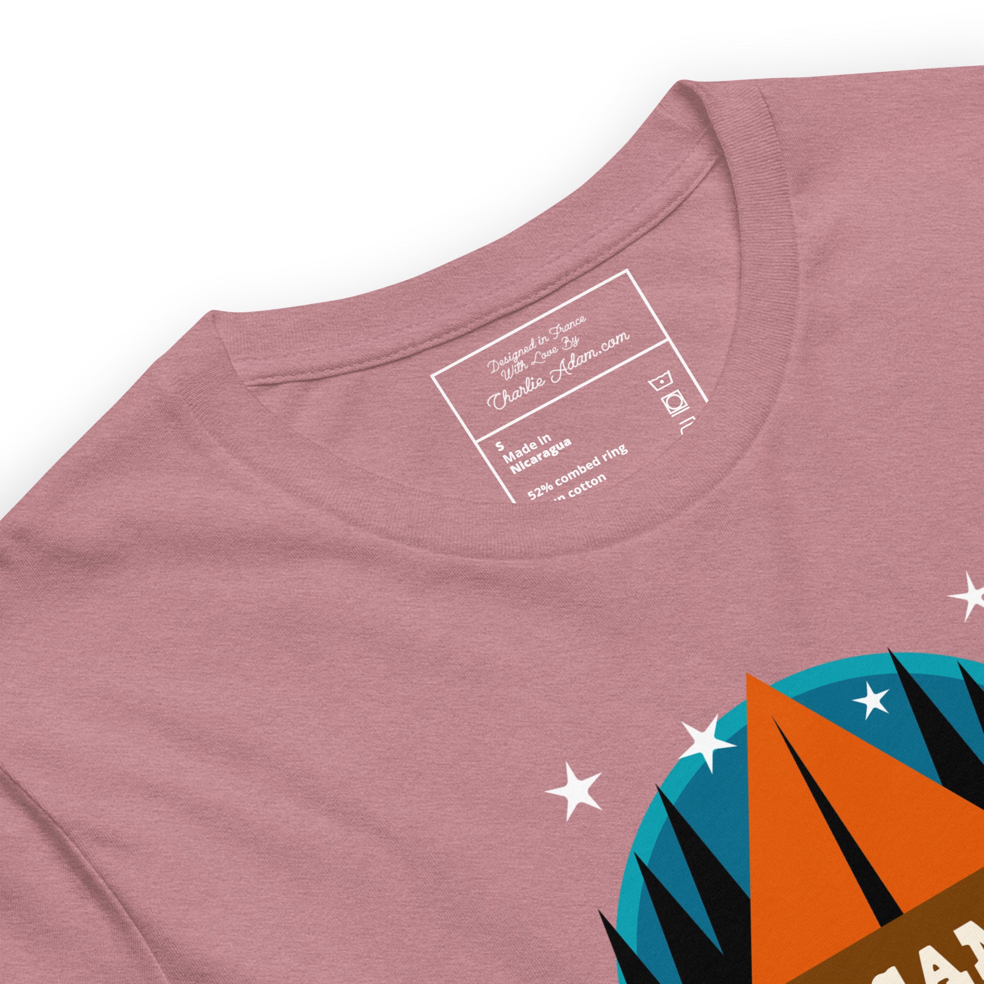 Unisex t-shirt Free camping is not a crime on bright heather colors