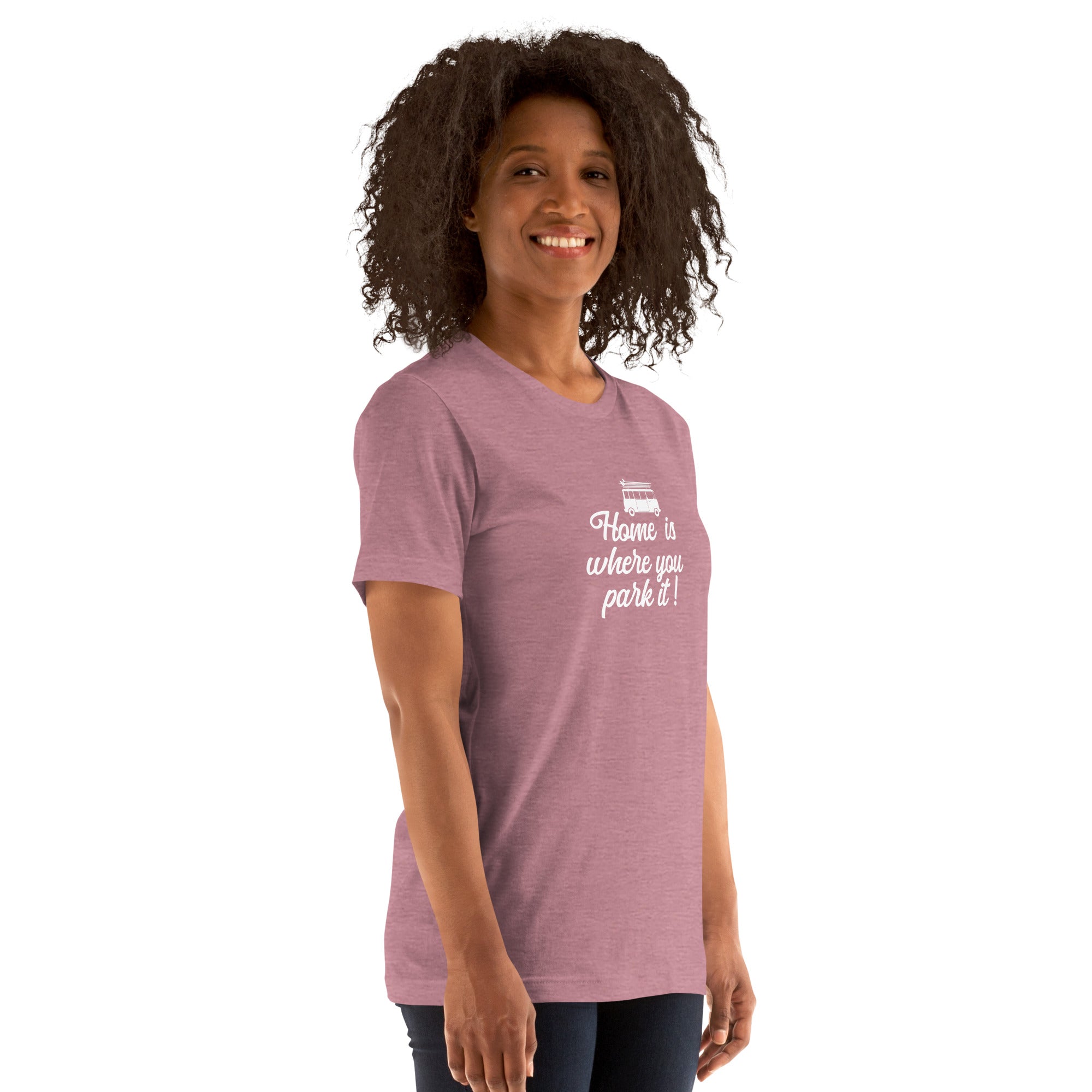 Unisex t-shirt White Surf Combi on bright heather colors