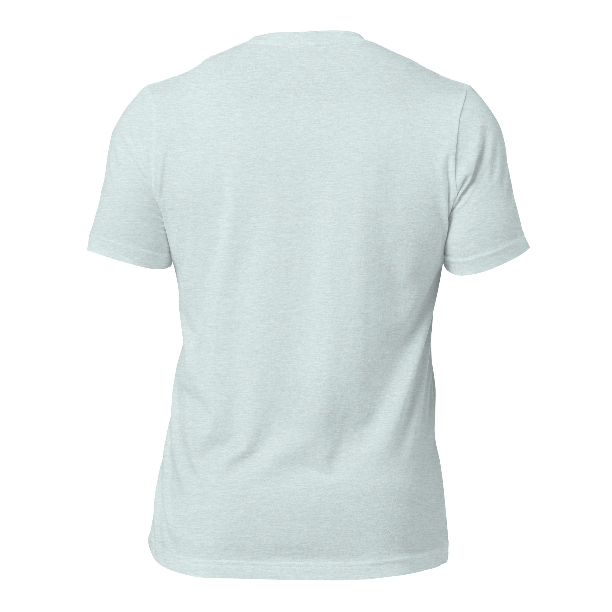 T-shirt en coton unisexe Make Bouillabaisse Not War Oh Bonne Mer sur couleurs chinées claires