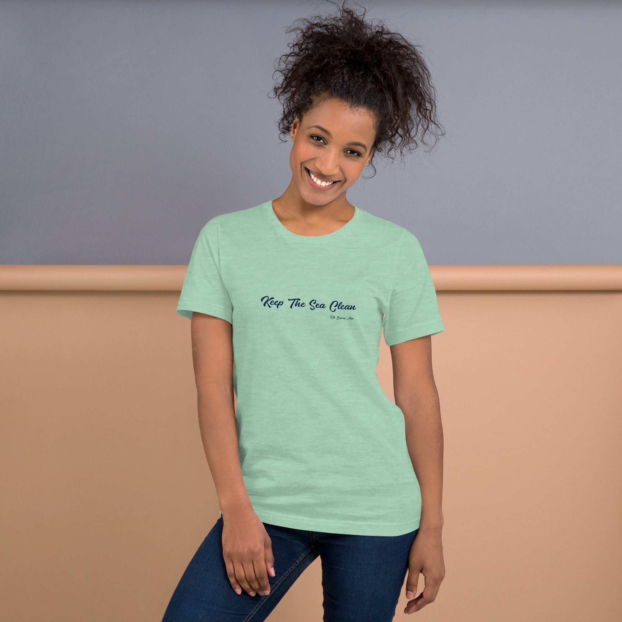 Unisex t-shirt Keep The Sea Clean on light heather colors