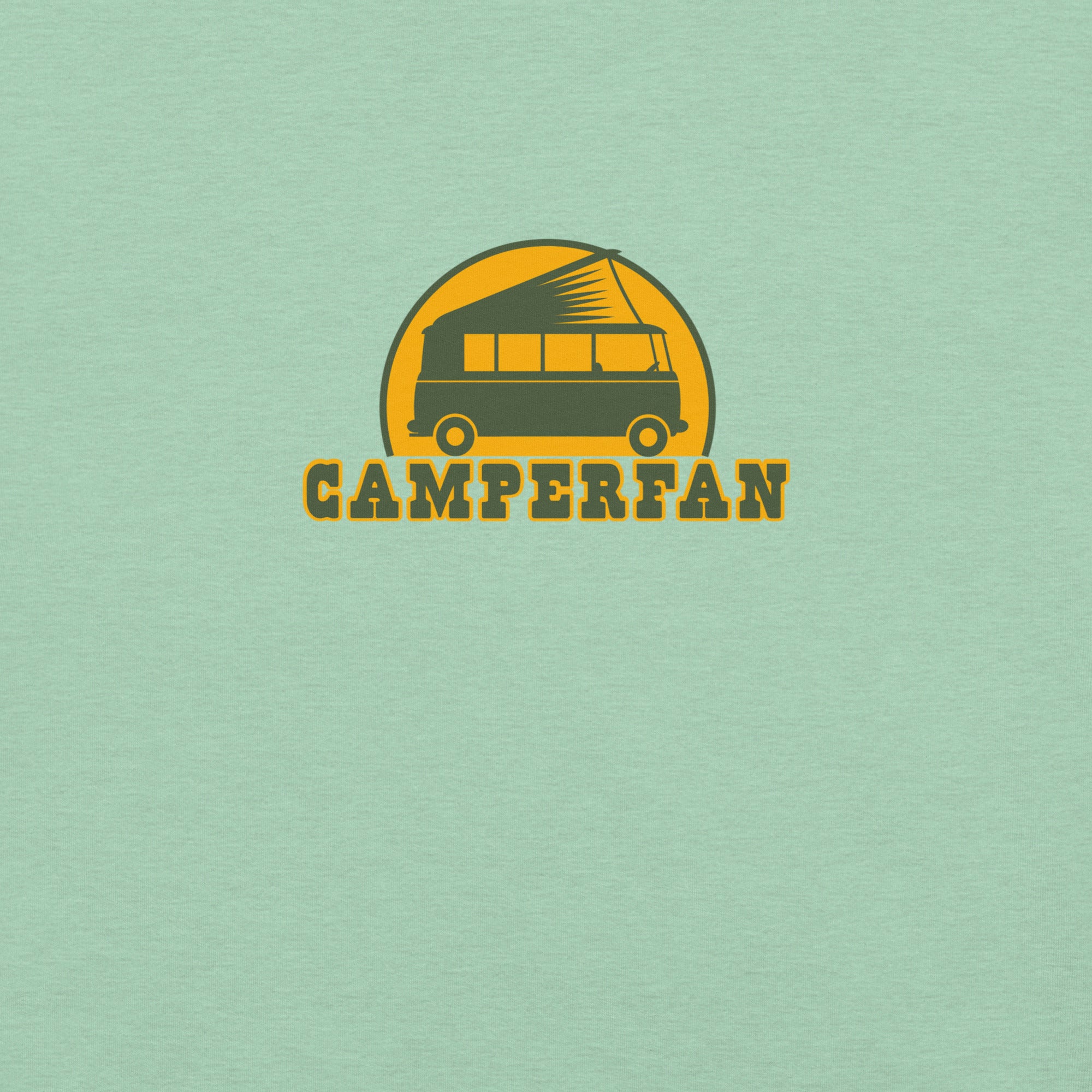 Unisex t-shirt Camperfan on light heather colors