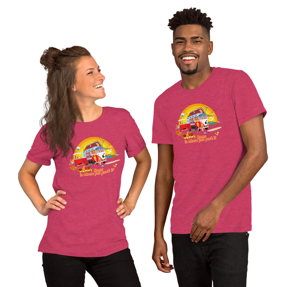 Unisex cotton t-shirt Ultra Combi on bright heather colors