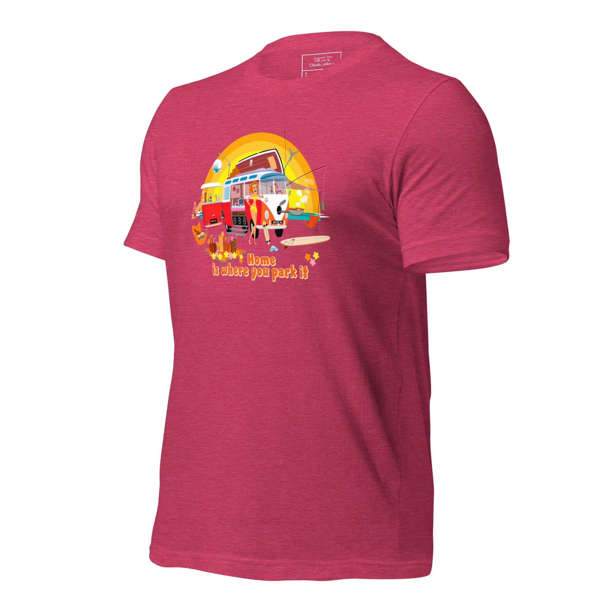 Unisex cotton t-shirt Ultra Combi on bright heather colors