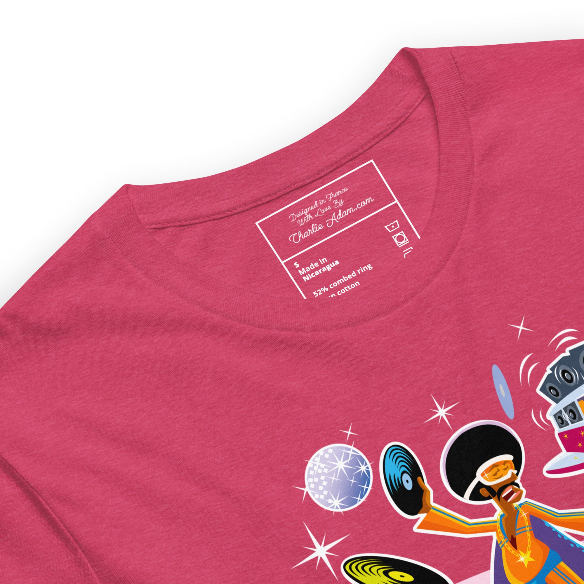 Unisex t-shirt Superboogieman saves the Party on bright heather colors