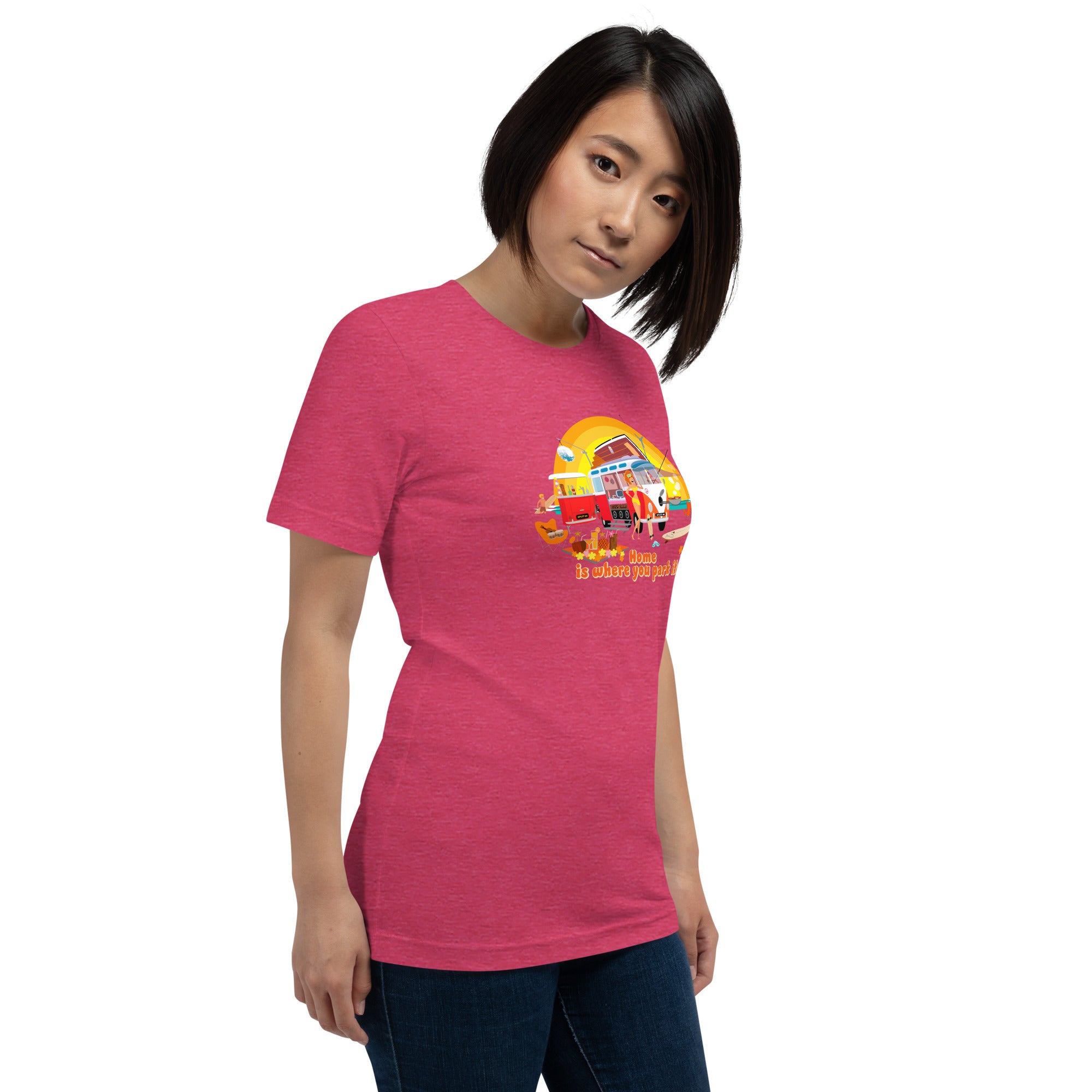 Unisex cotton t-shirt Ultra Combi on bright heather colors