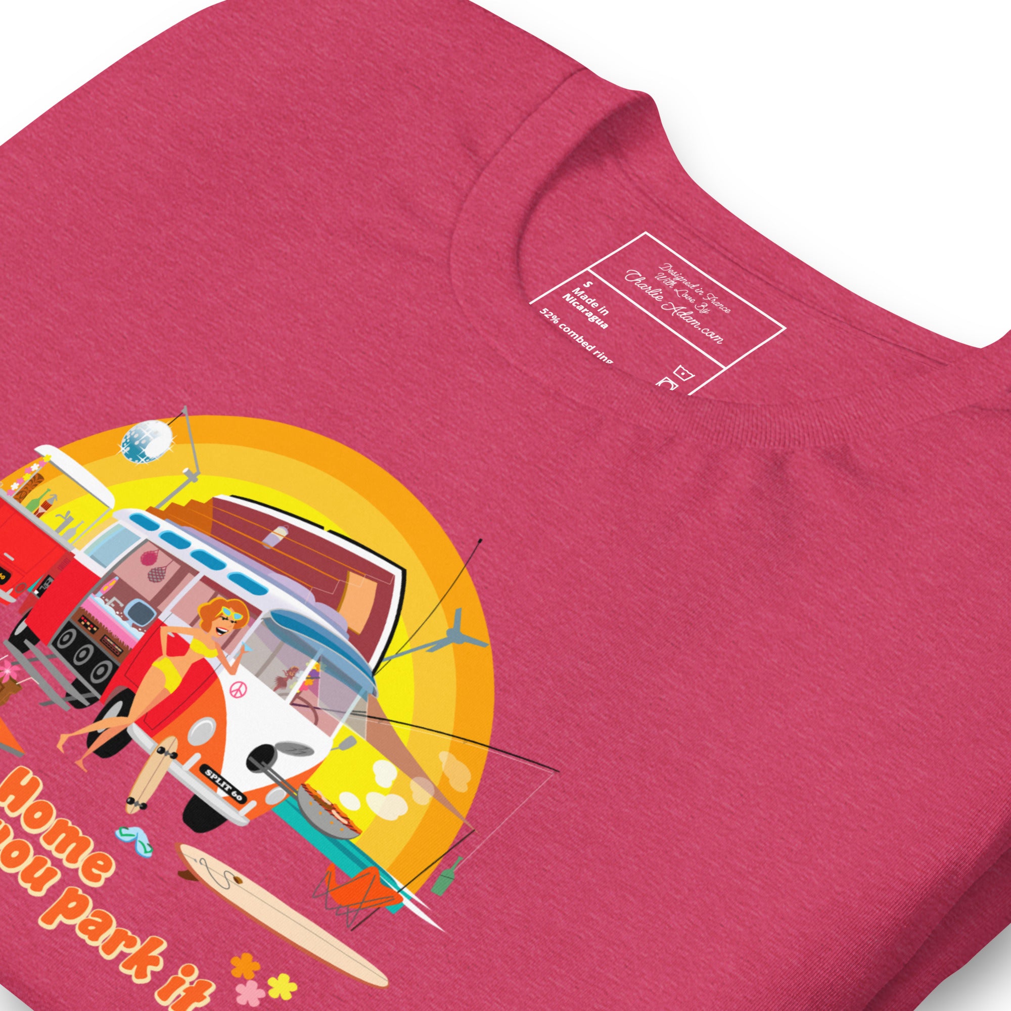 Unisex cotton t-shirt Ultra Combi on bright heather colors