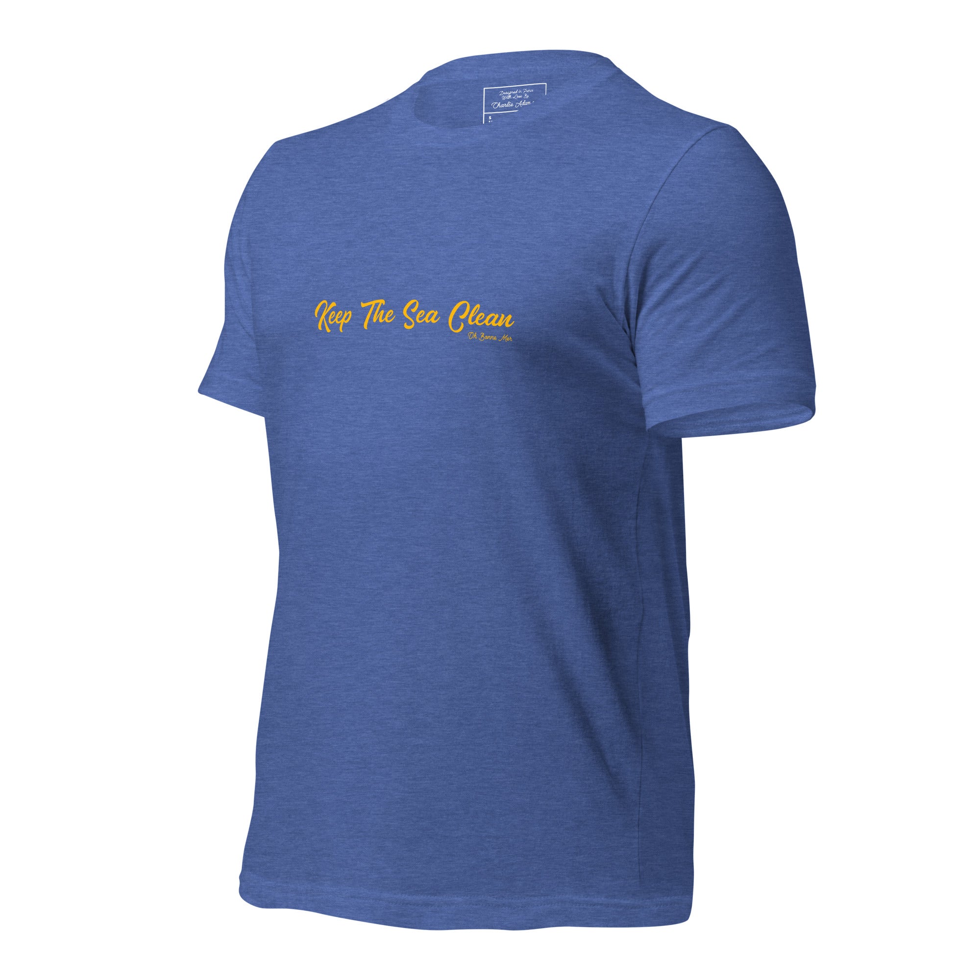 Unisex t-shirt Keep The Sea Clean on dark heather colors