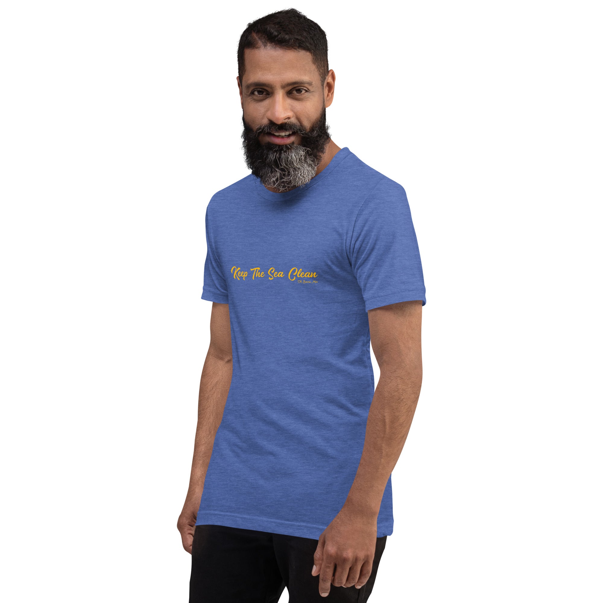 Unisex t-shirt Keep The Sea Clean on dark heather colors