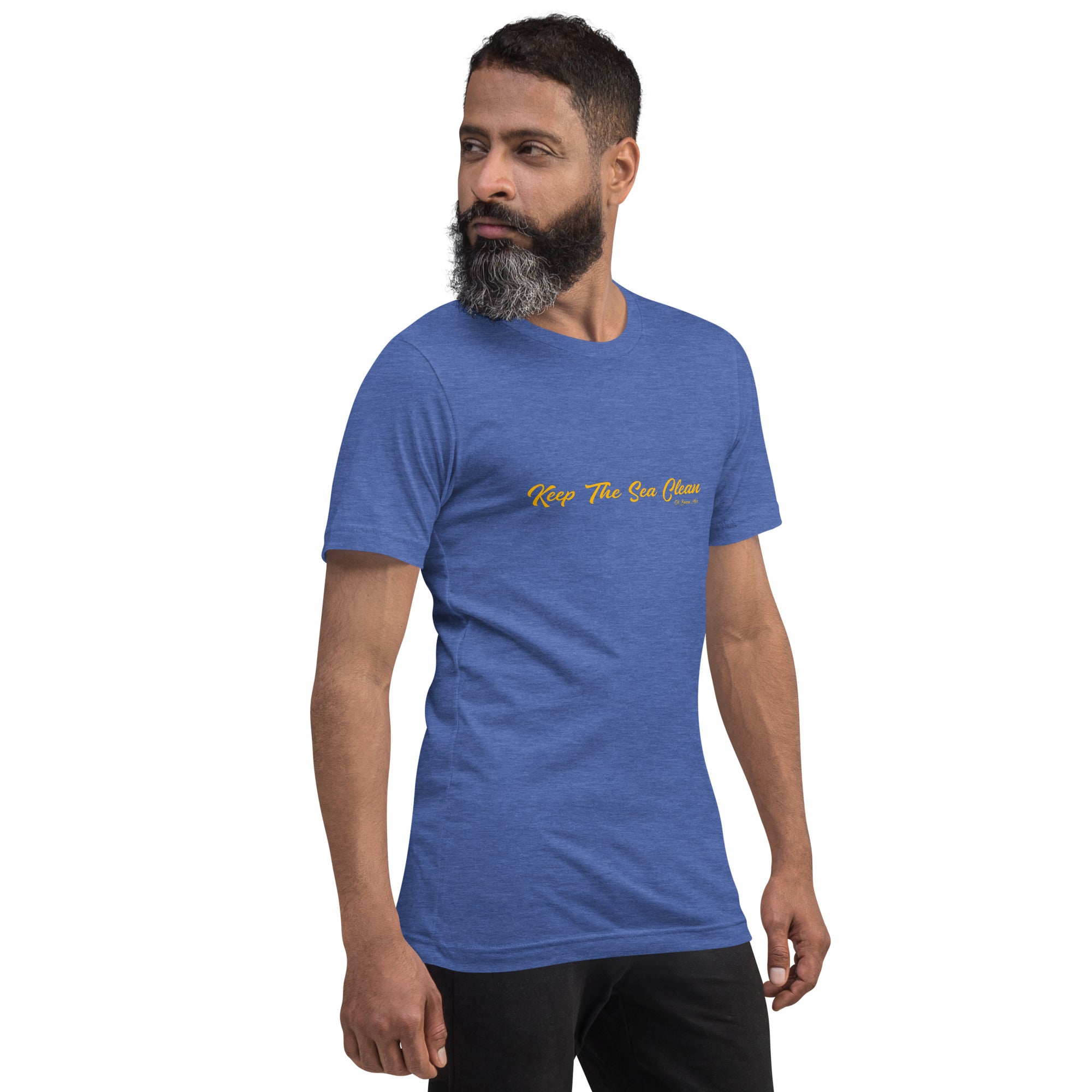 Unisex t-shirt Keep The Sea Clean on dark heather colors