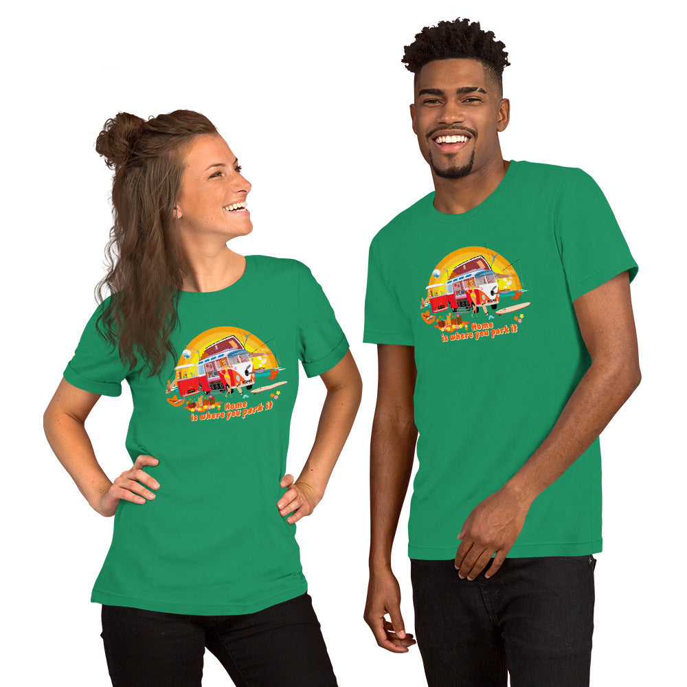 Unisex cotton t-shirt Ultra Combi on greens