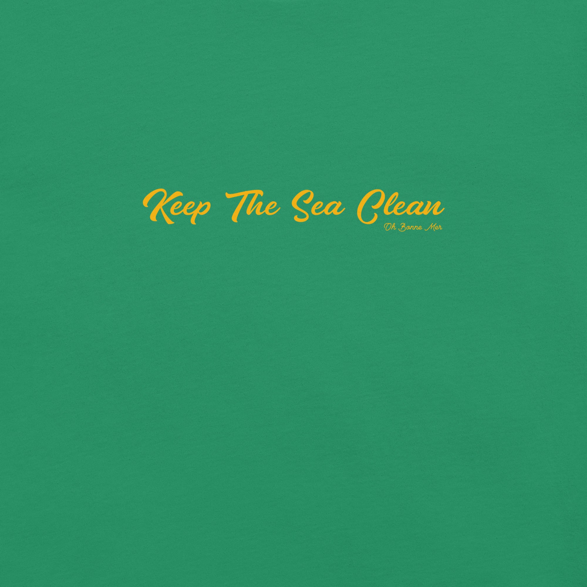 T-shirt en coton unisexe Keep The Sea Clean Gold sur verts