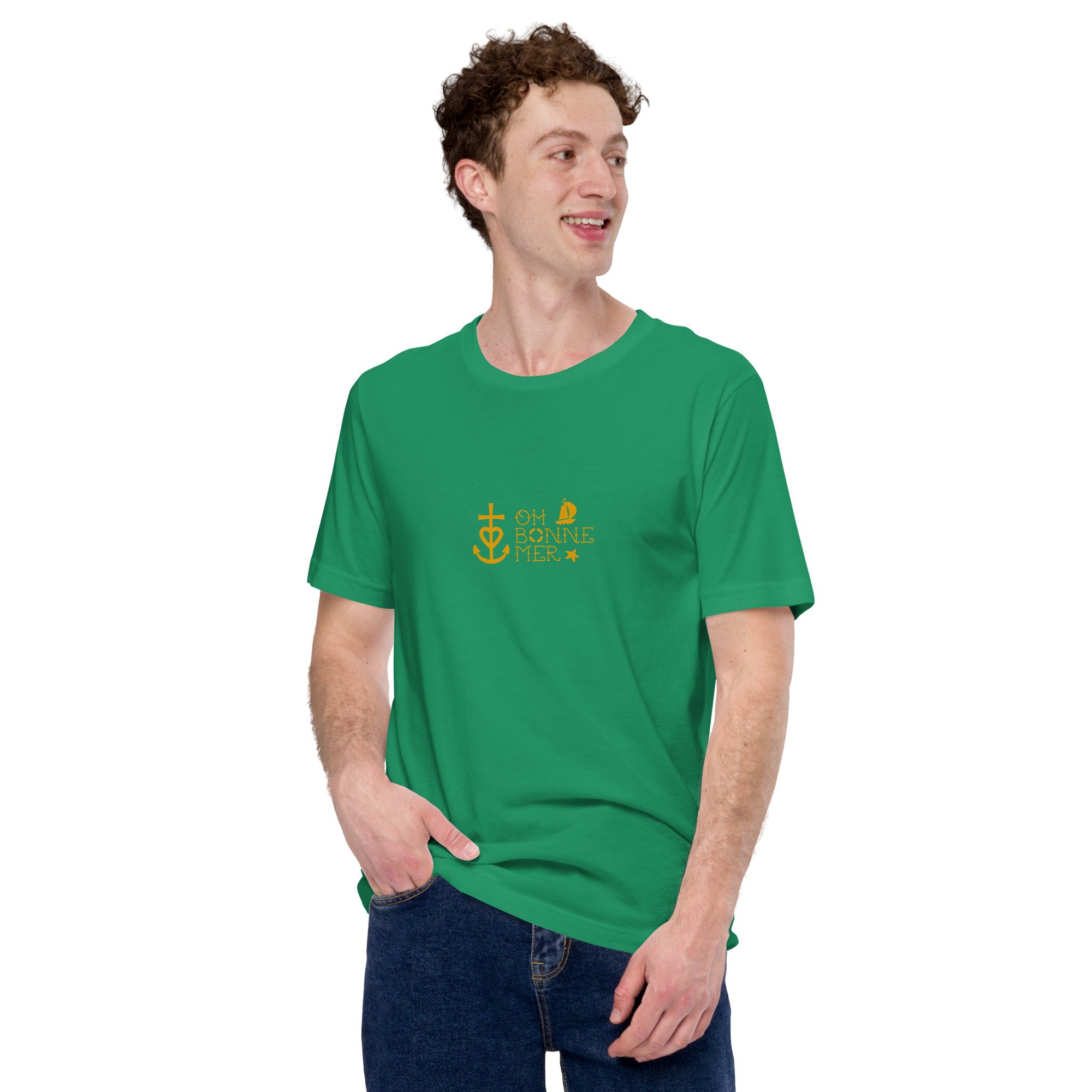 T-shirt en coton unisexe Oh Bonne Mer 2 sur verts