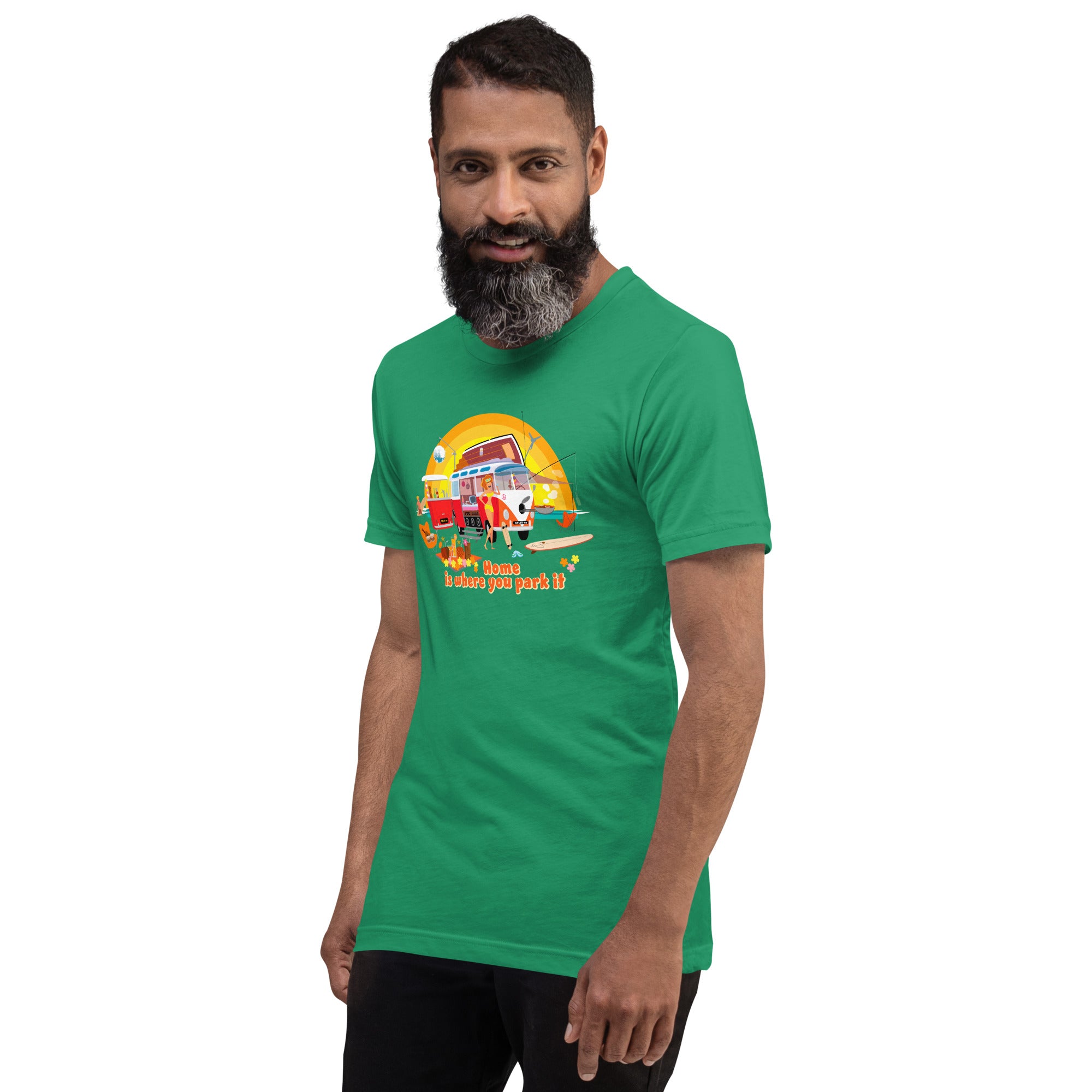 T-shirt en coton unisexe Ultra Combi sur couleurs verts