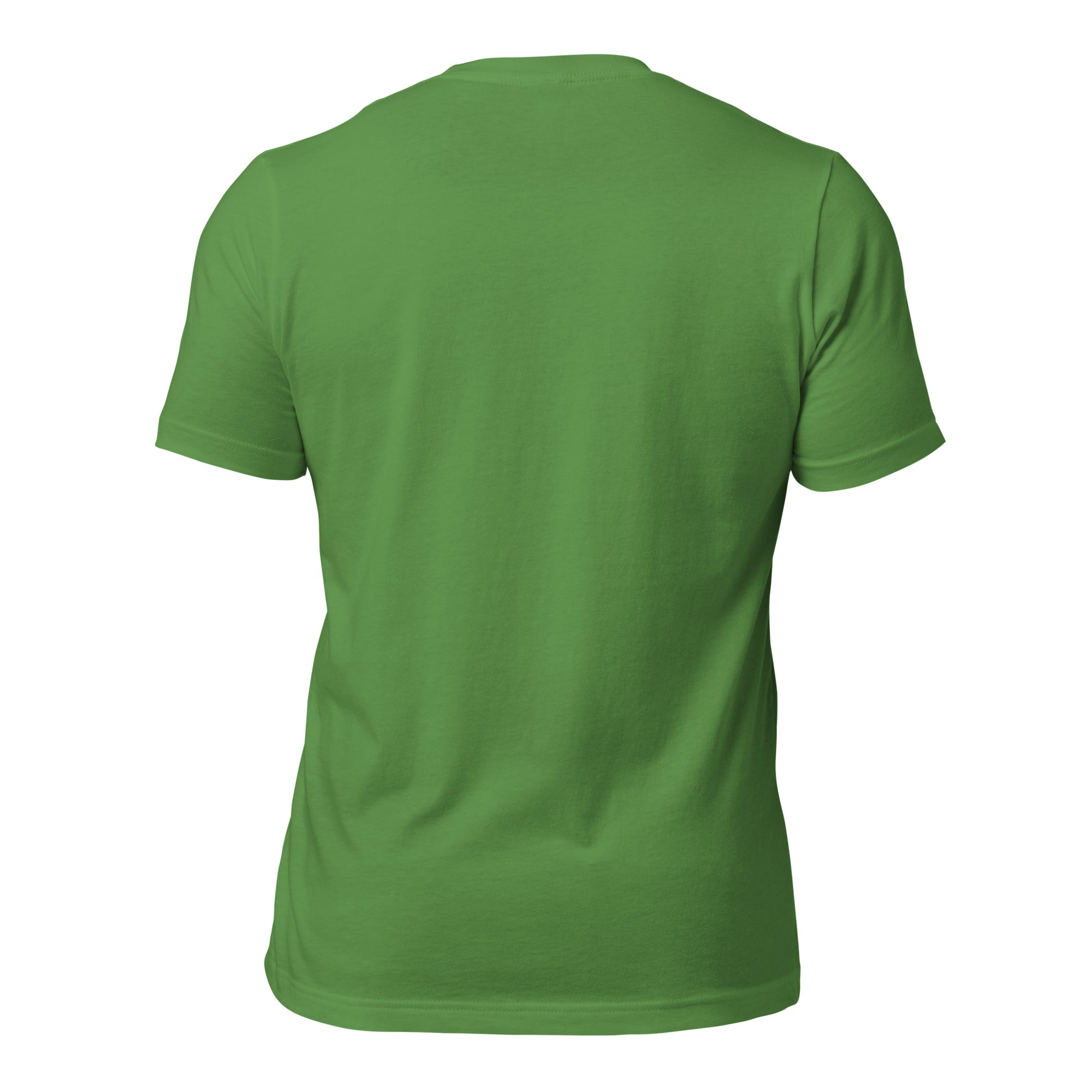 Unisex cotton t-shirt Bold Camper Van on greens