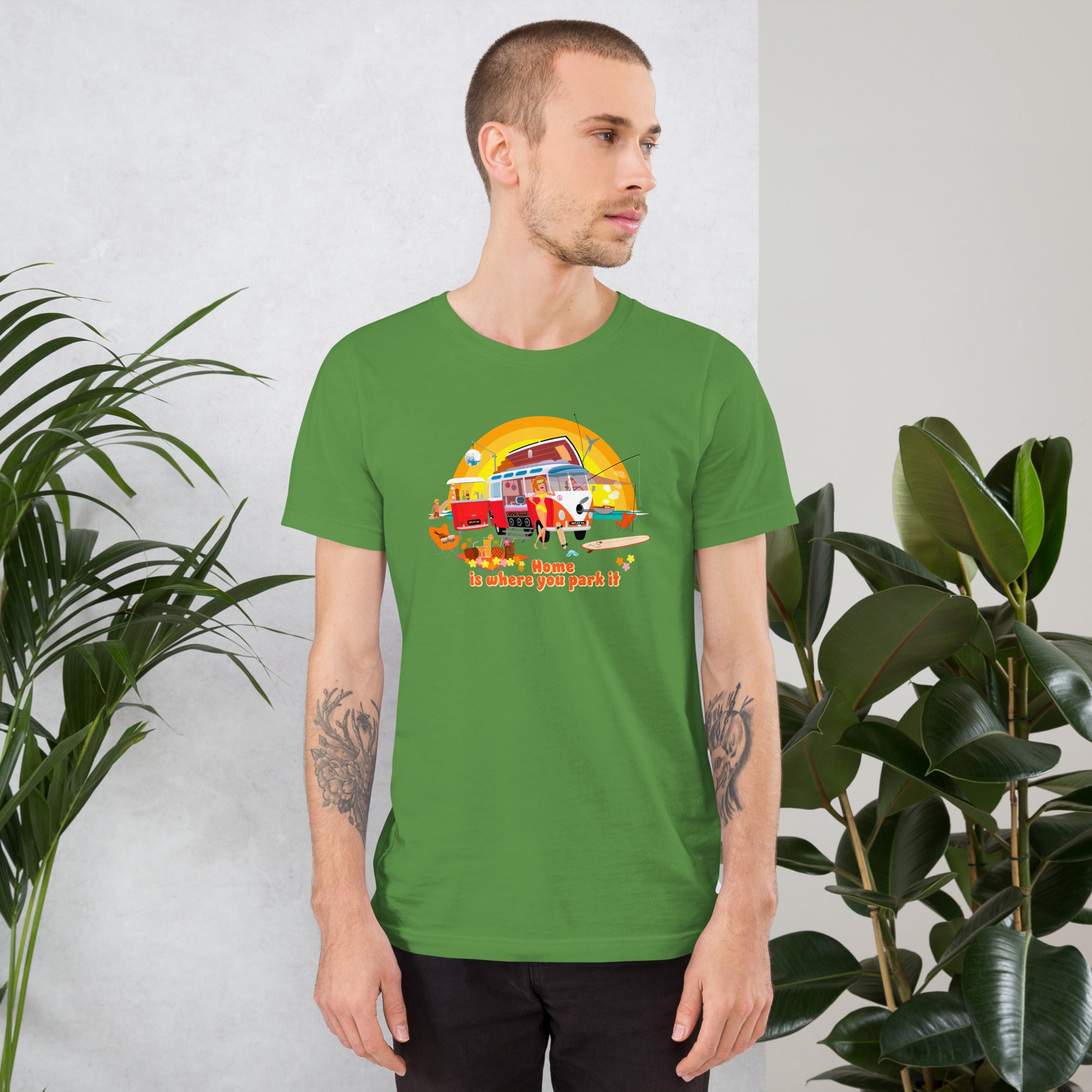 Unisex cotton t-shirt Ultra Combi on greens