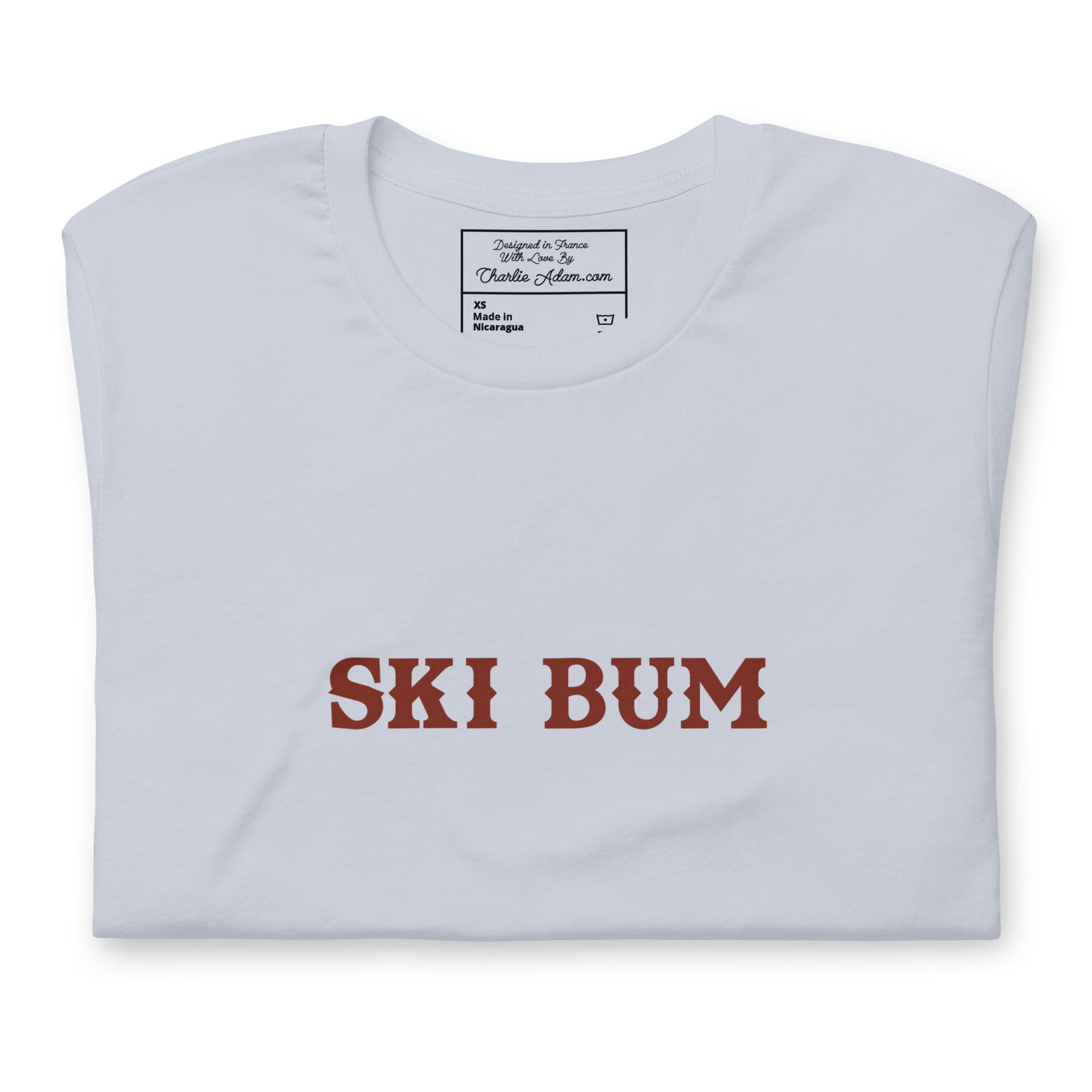 Unisex t-shirt Ski Bum on light colors