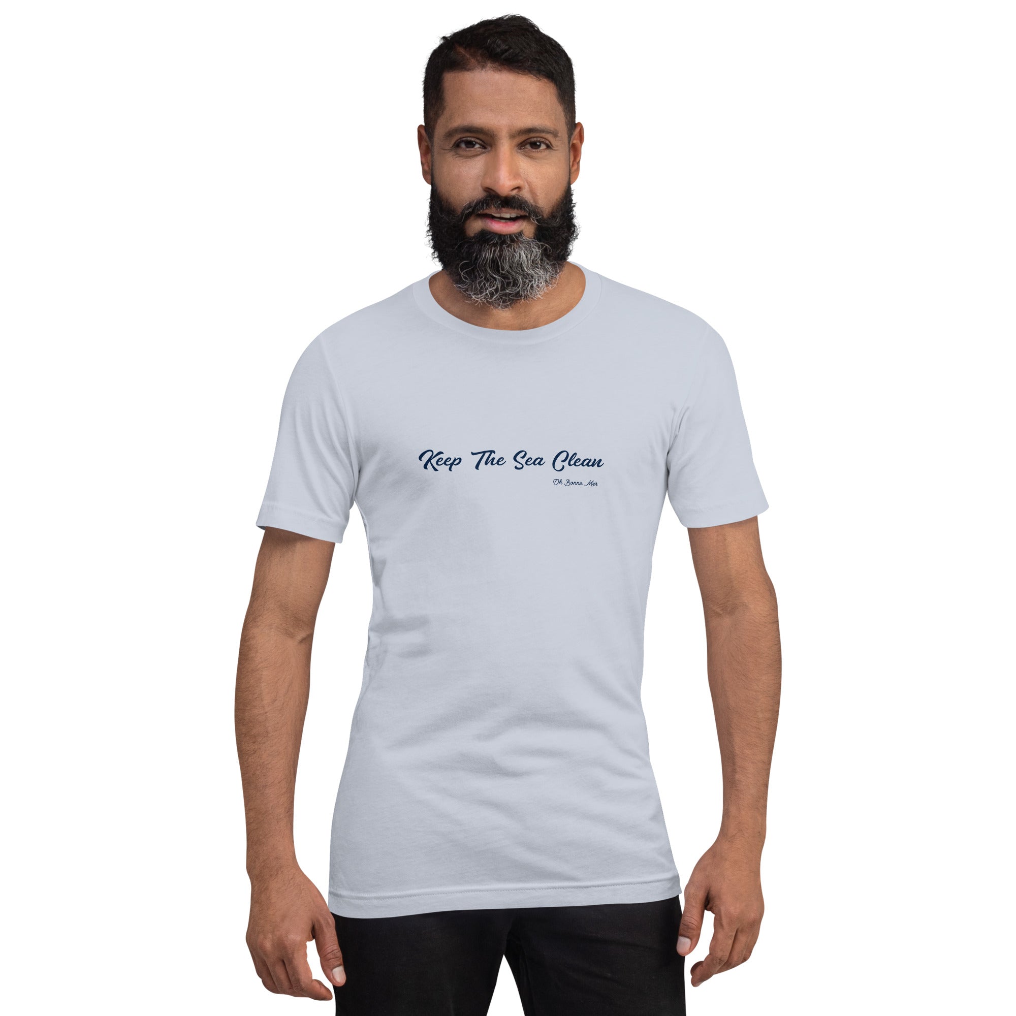 Unisex cotton t-shirt Keep The Sea Clean on light colors