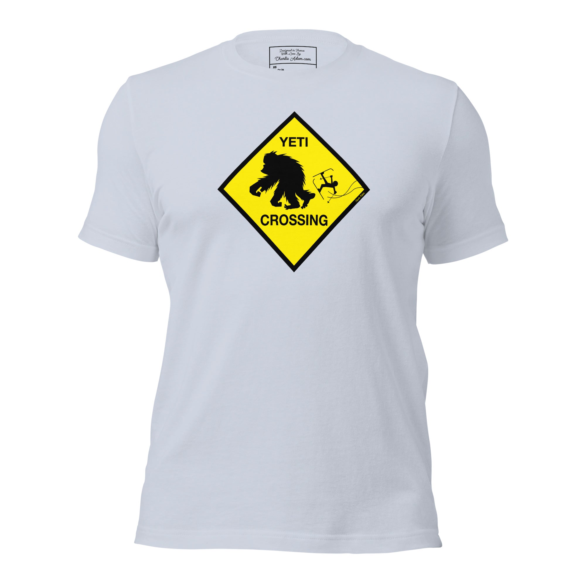 T-shirt en coton unisexe Yeti Crossing