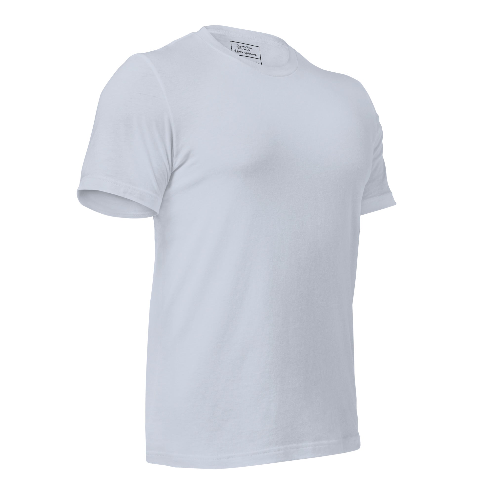 T-shirt en coton unisexe Oh Bonne Mer 1 grand motif dans le dos sur couleurs claires