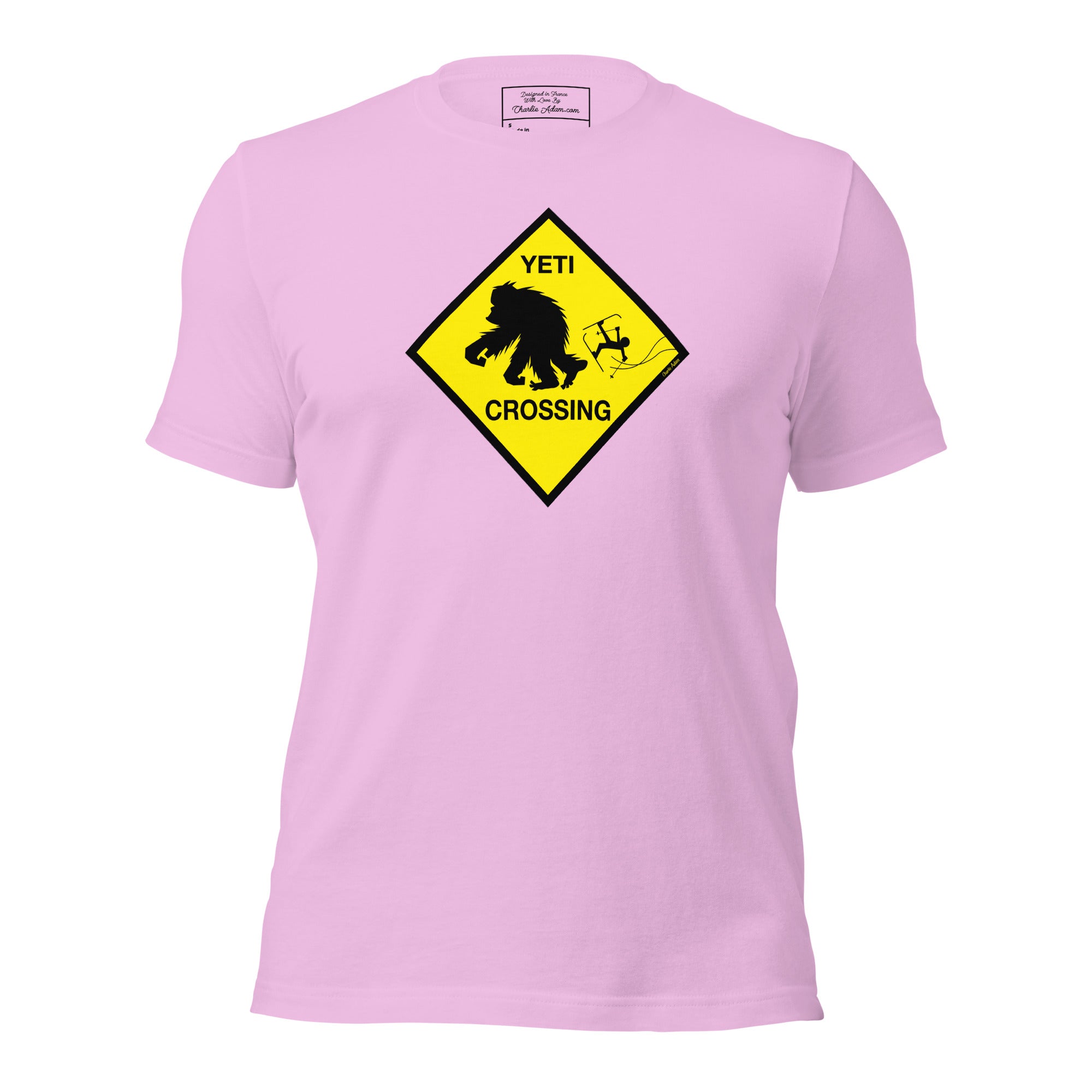 T-shirt en coton unisexe Yeti Crossing