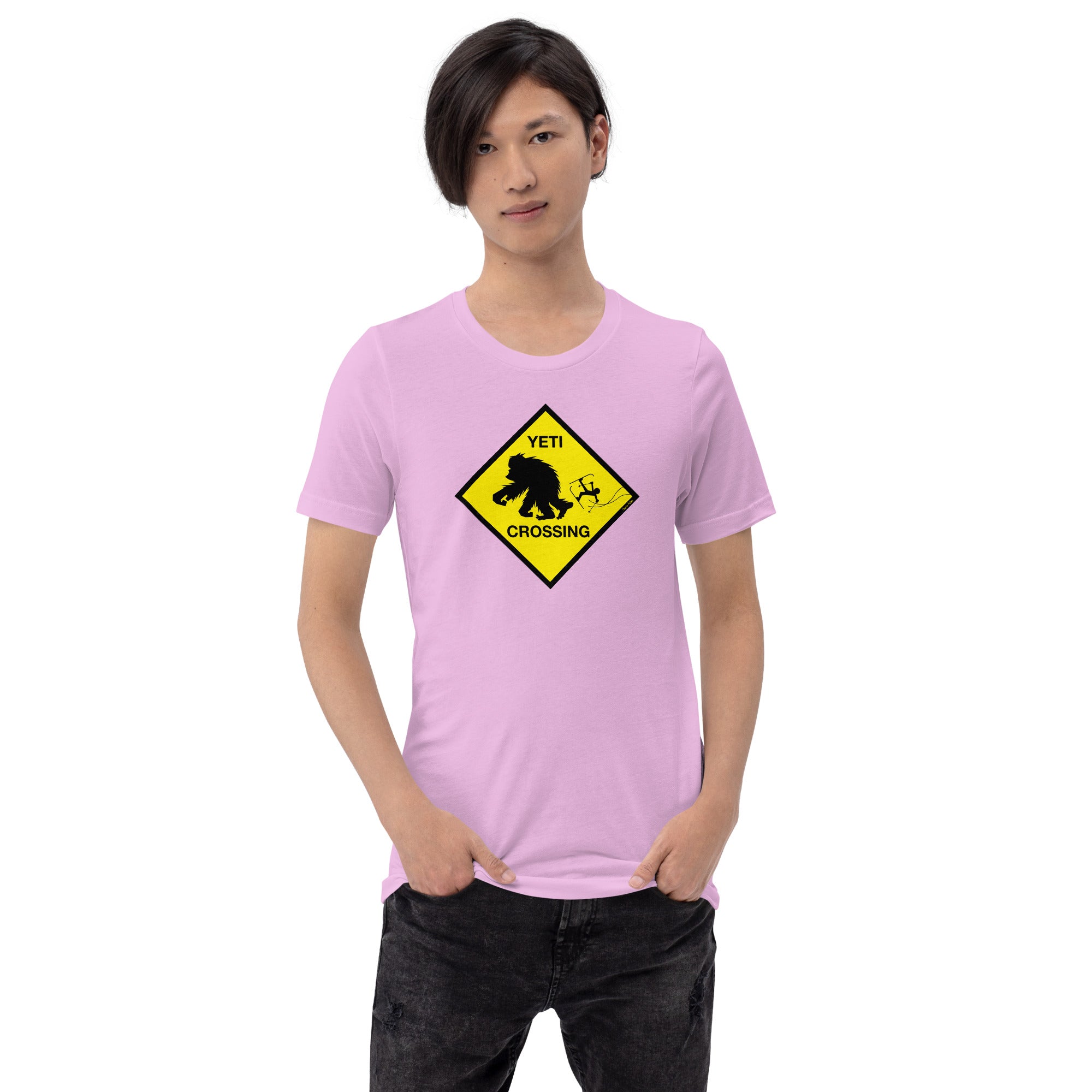 Unisex cotton t-shirt Yeti Crossing