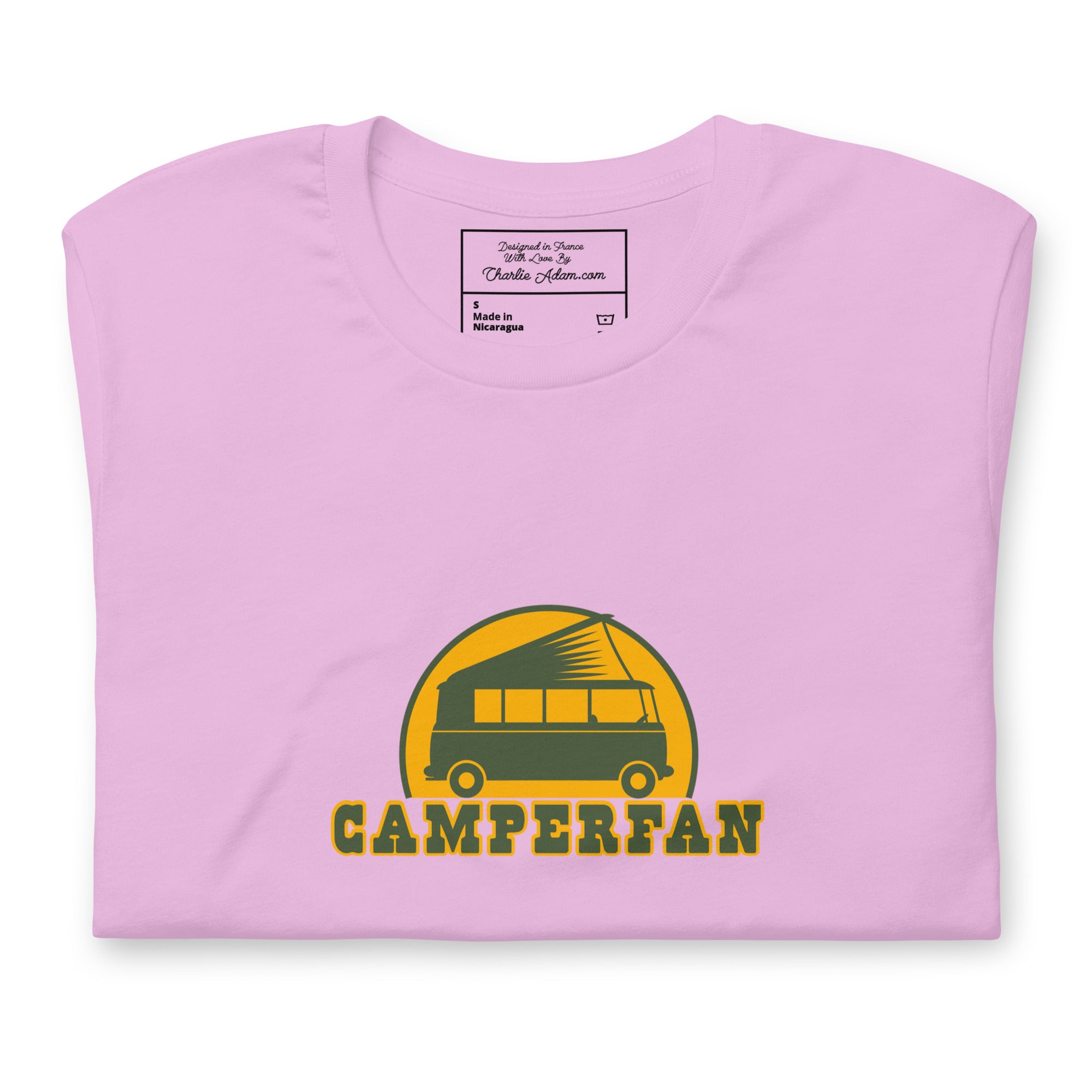 Unisex cotton t-shirt Camperfan on light colors