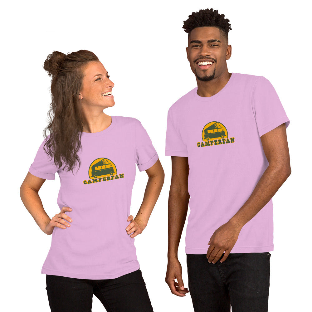 Unisex cotton t-shirt Camperfan on light colors