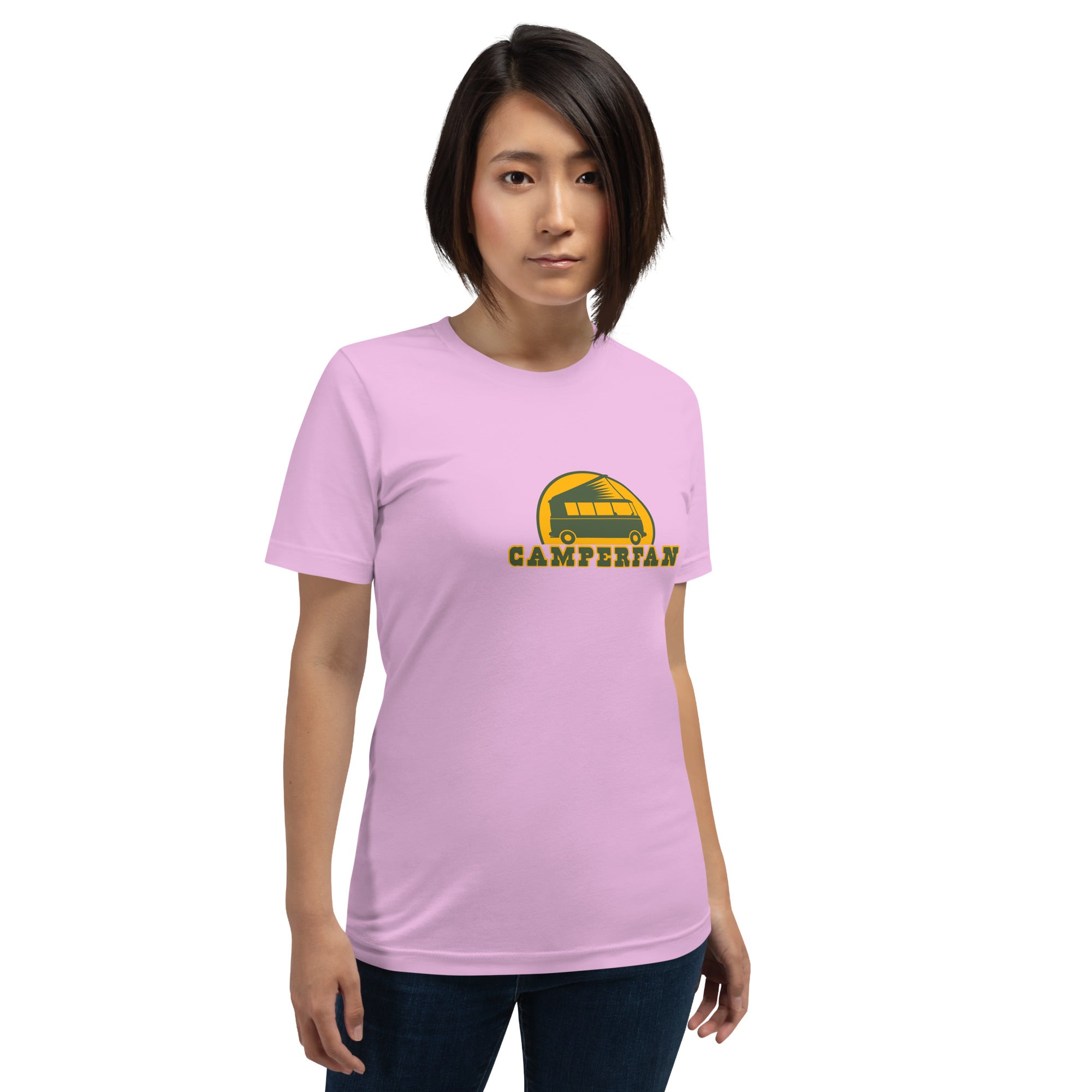 T-shirt en coton unisexe Camperfan sur couleurs claires