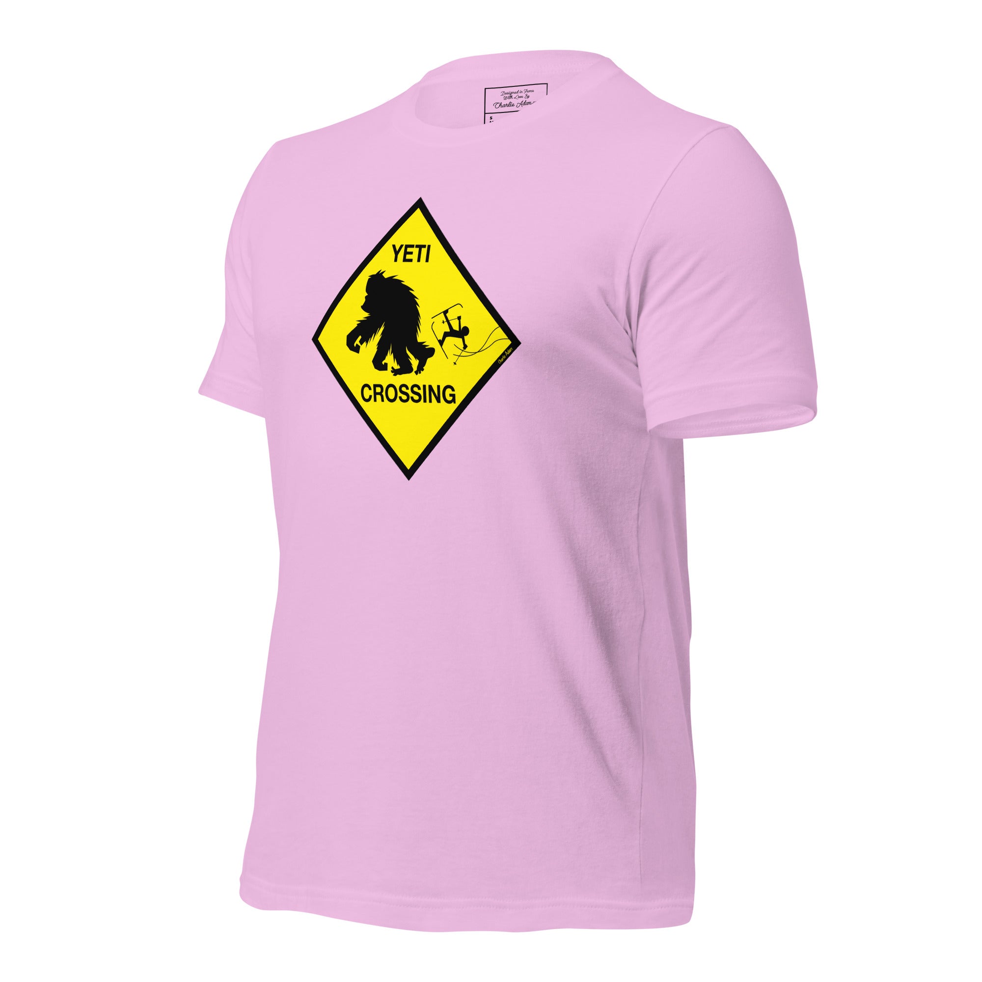 T-shirt en coton unisexe Yeti Crossing