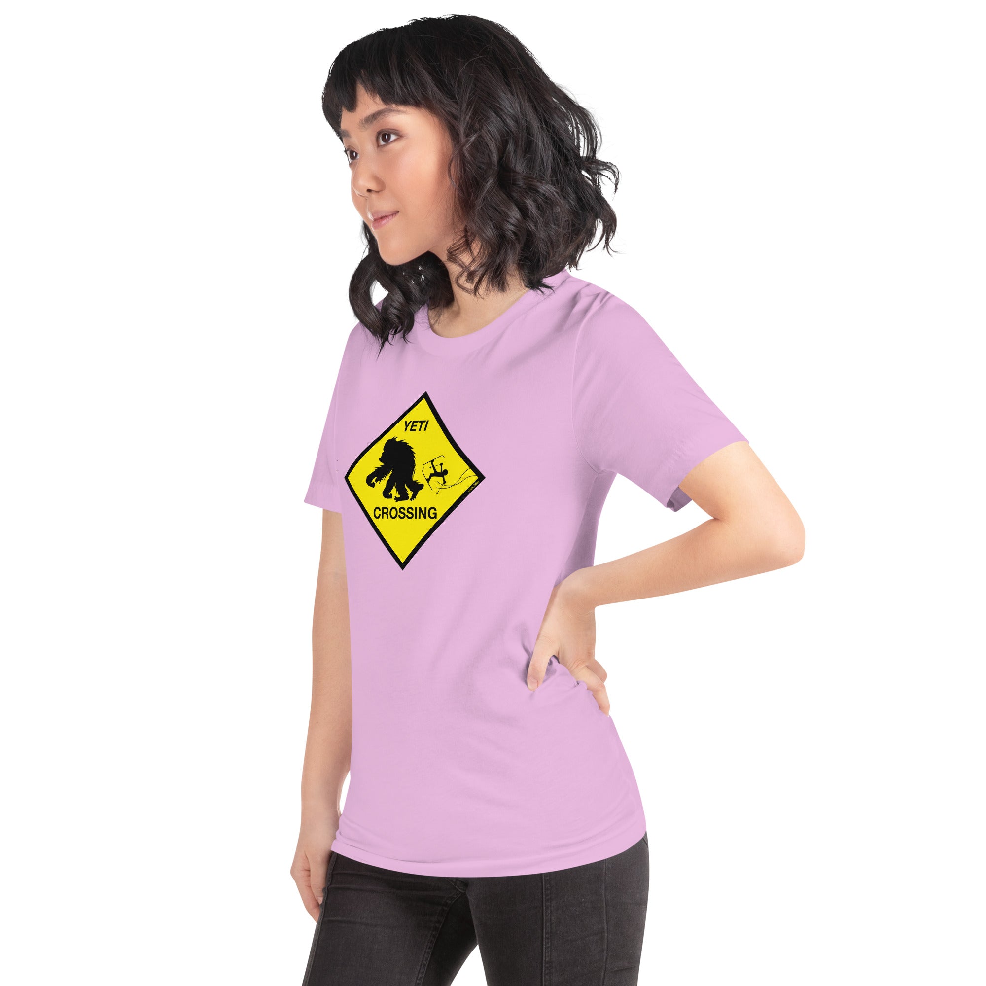 T-shirt en coton unisexe Yeti Crossing