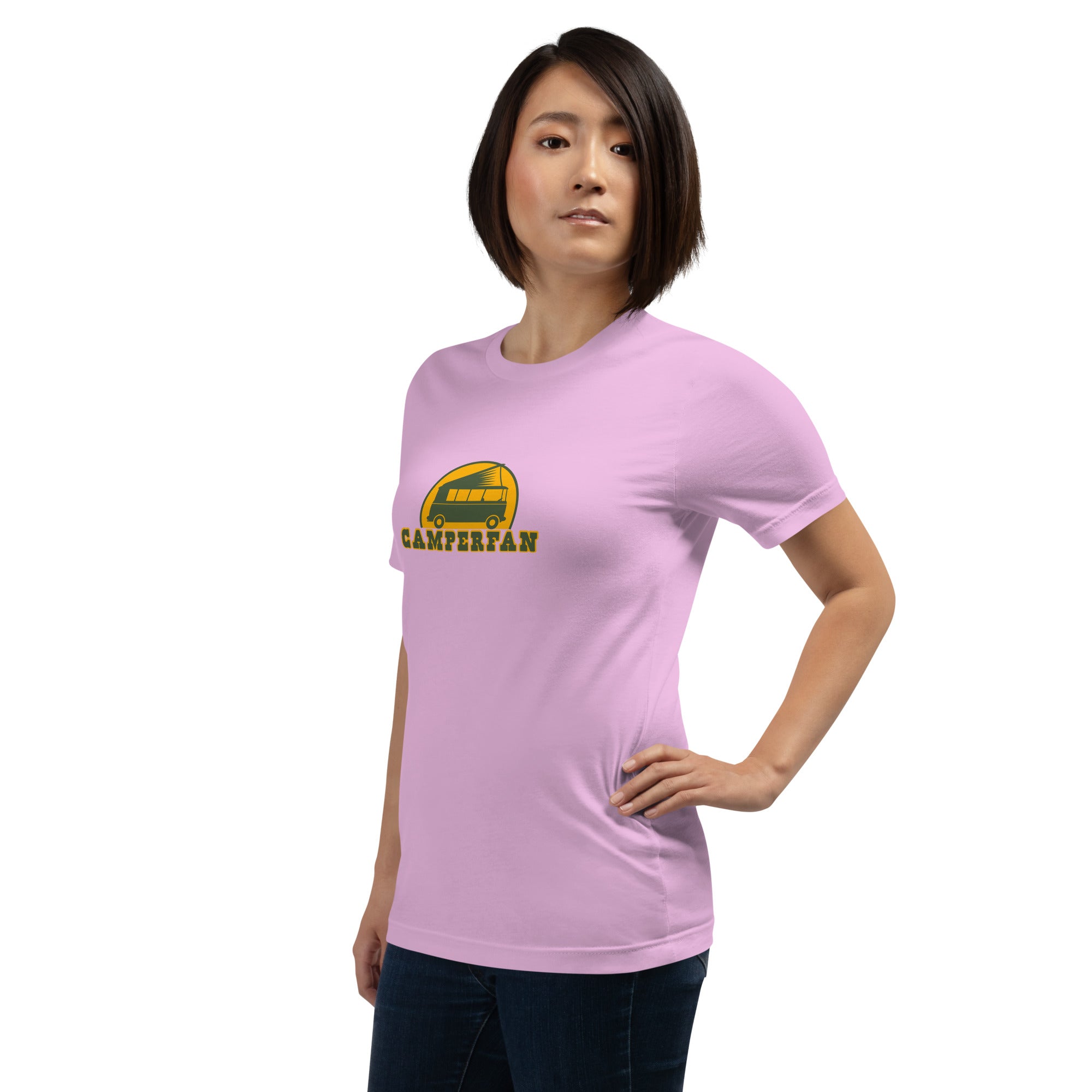 Unisex cotton t-shirt Camperfan on light colors