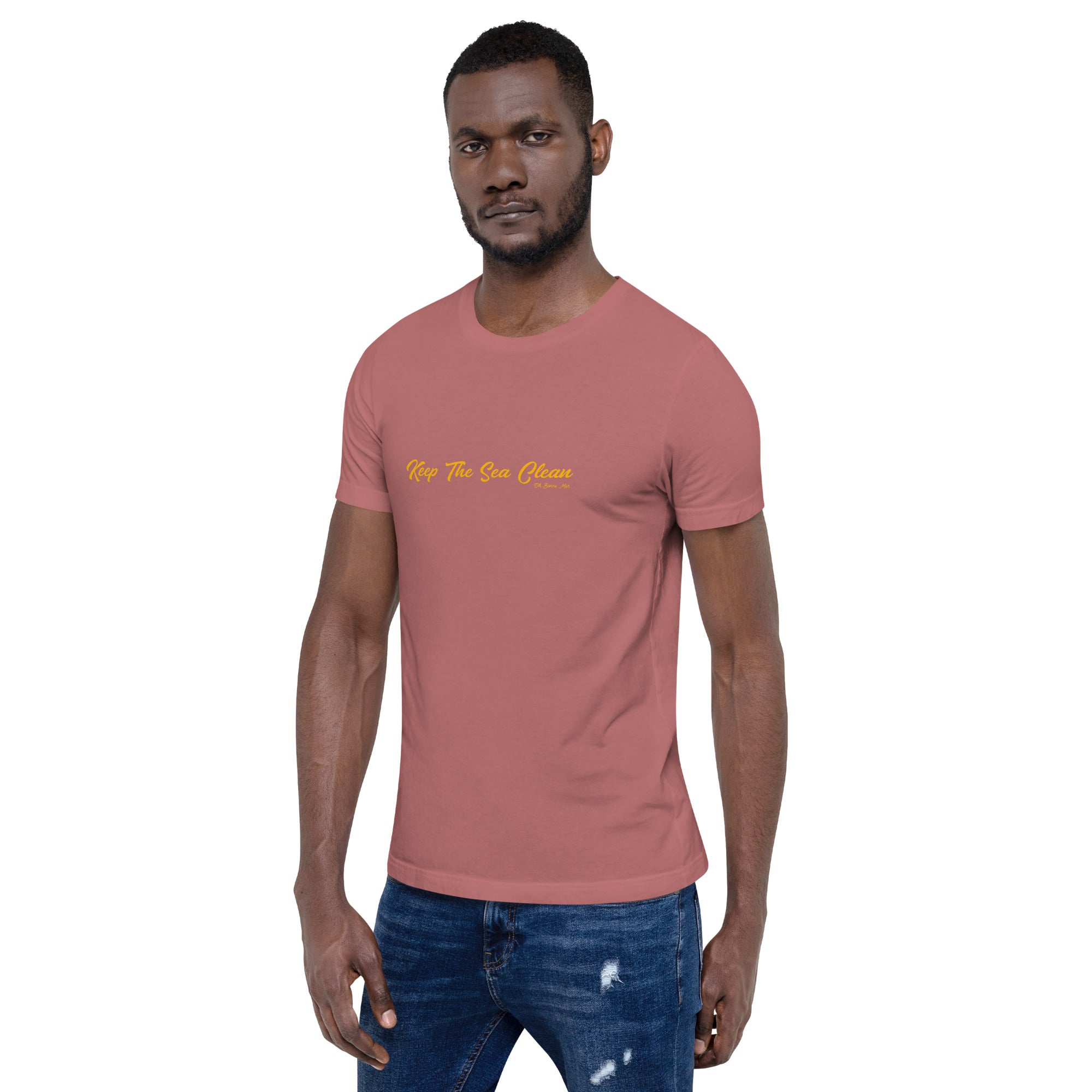 T-shirt en coton unisexe Keep The Sea Clean sur couleurs vives