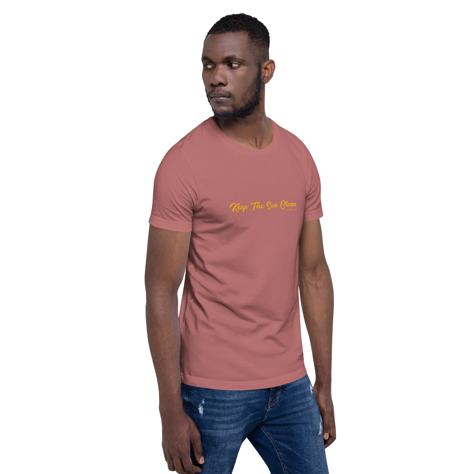 Unisex cotton t-shirt Keep The Sea Clean on bright colors