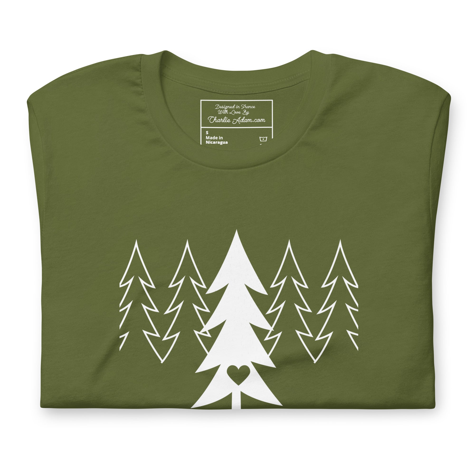 Unisex t-shirt Tree hugging zone on dark colors