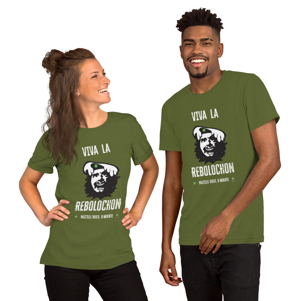 Unisex t-shirt Viva la Rebolochon on dark colors