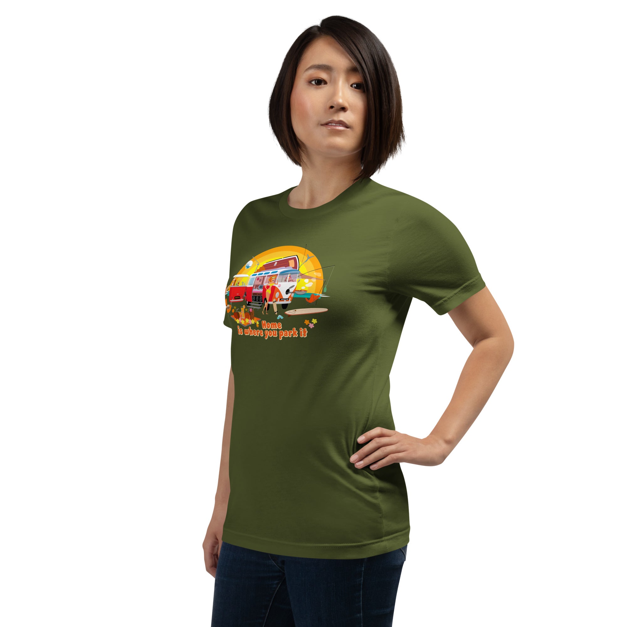 Unisex cotton t-shirt Ultra Combi on greens