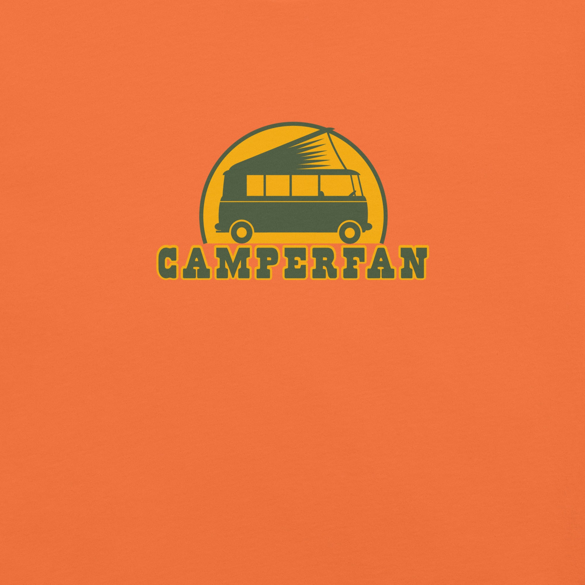 Unisex cotton t-shirt Camperfan on bright colors