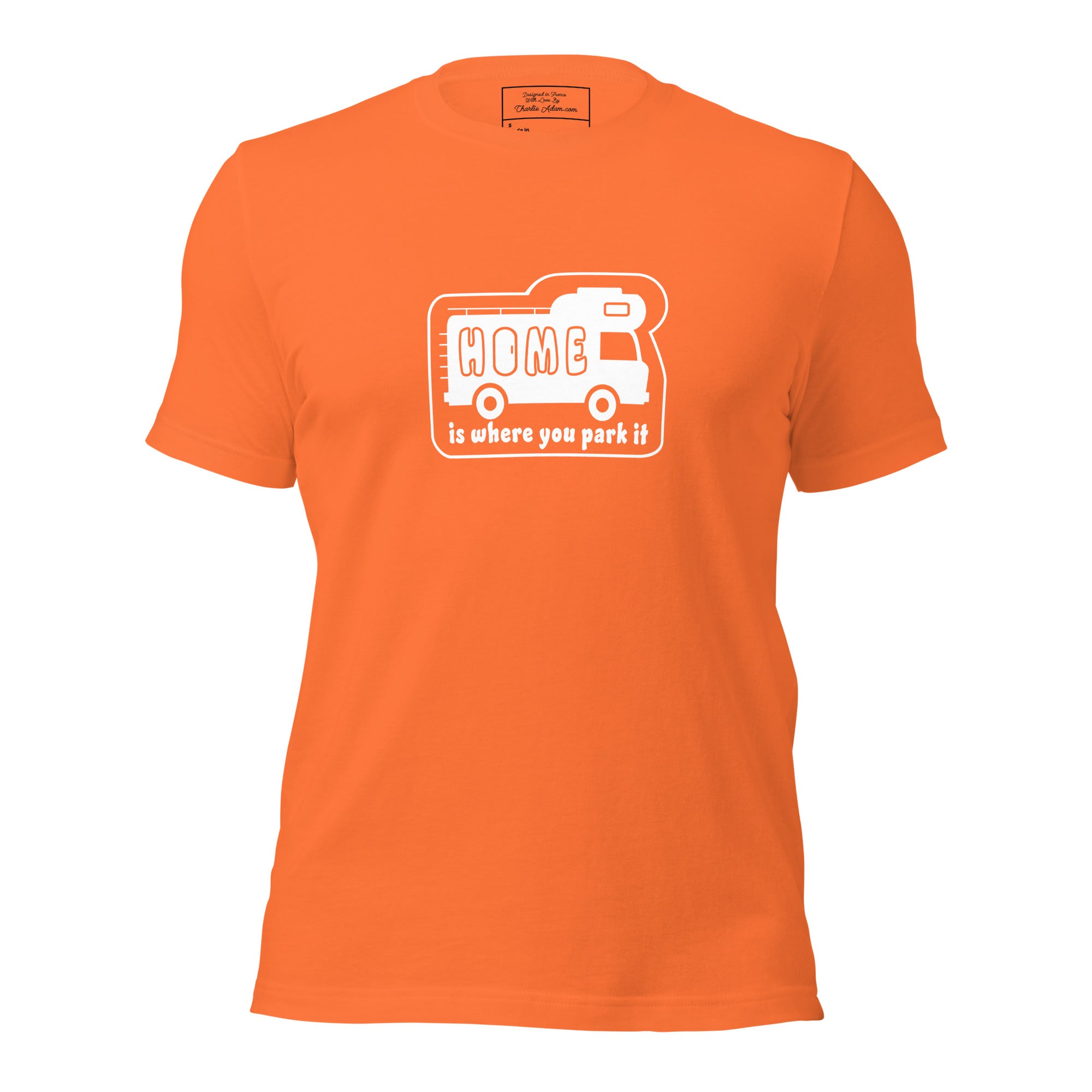 T-shirt en coton unisexe Bold Camper Van sur couleurs vives