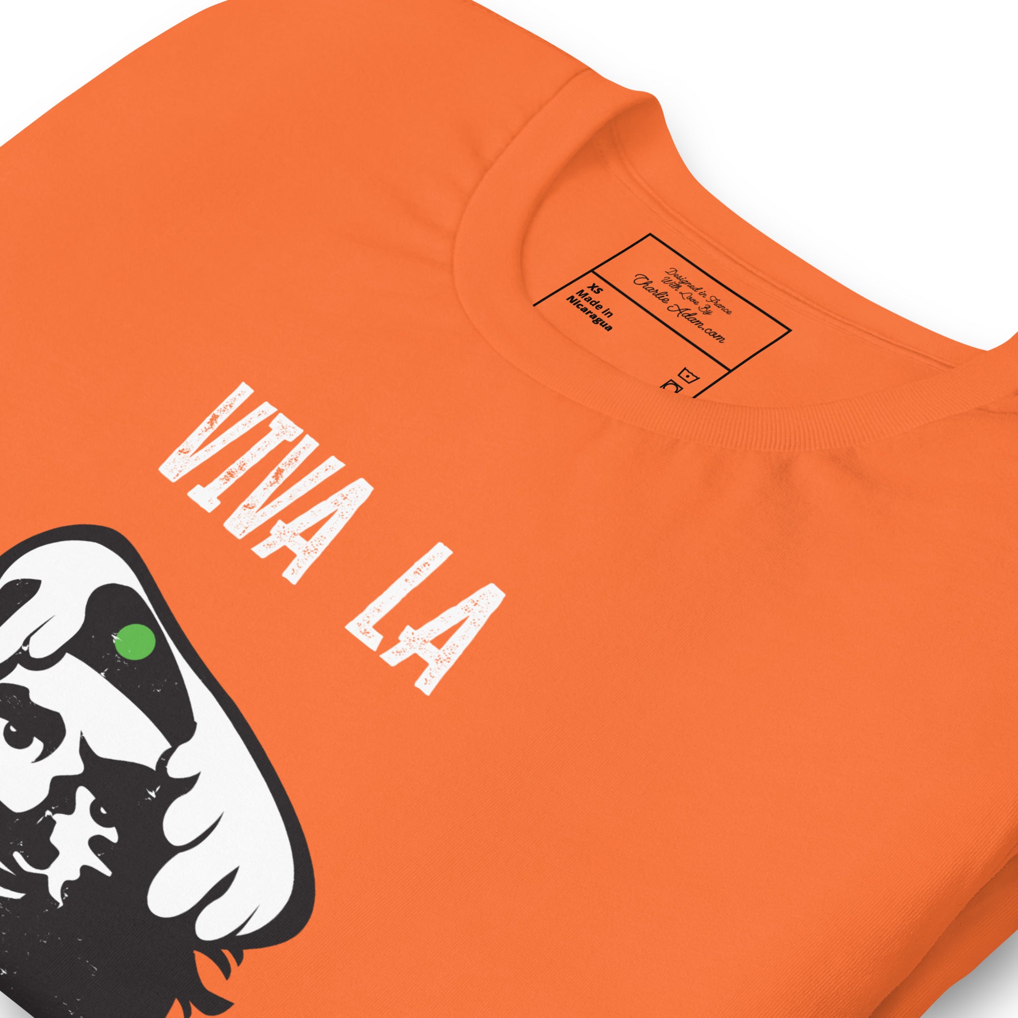 Unisex cotton t-shirt Viva la Rebolochon on bright colors