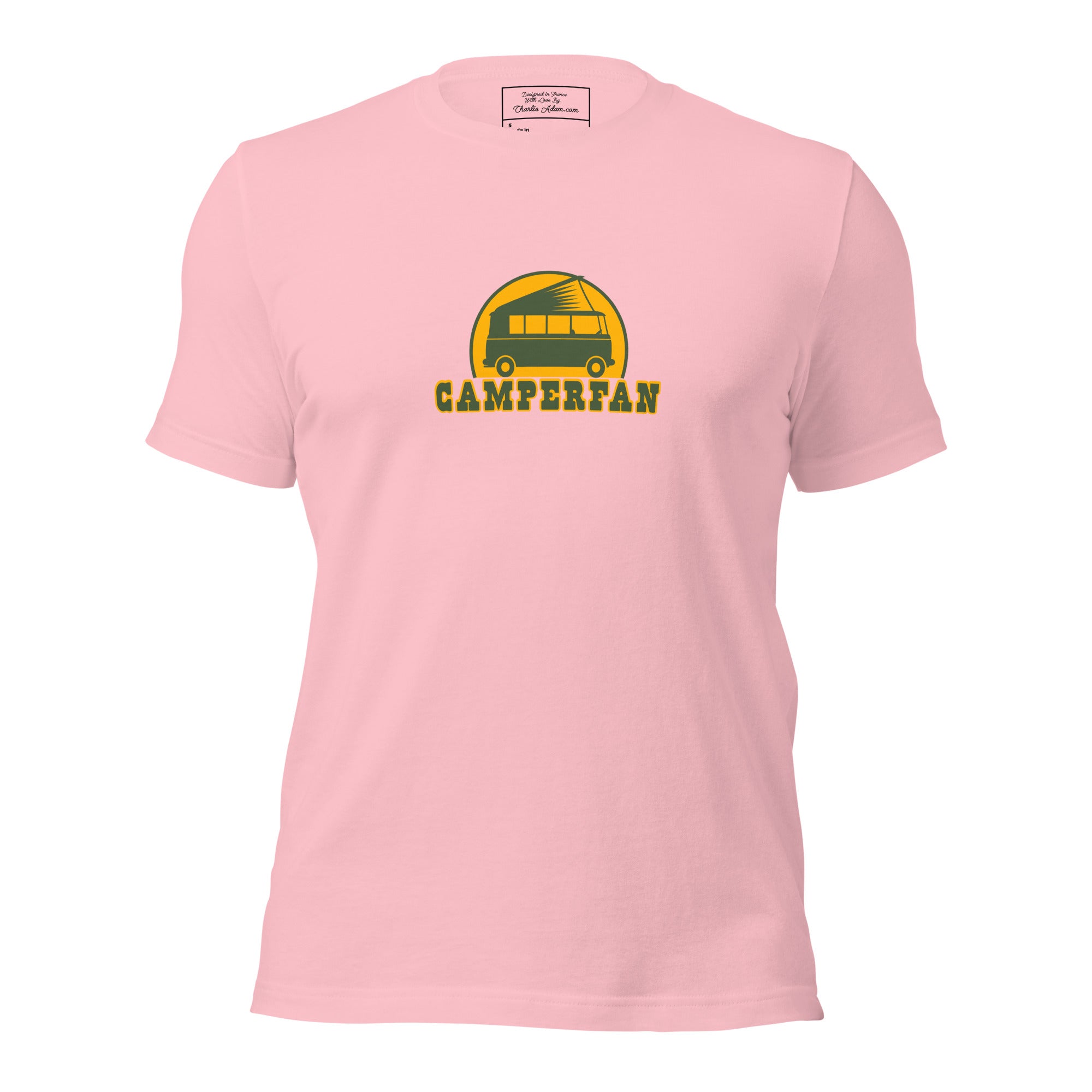 Unisex cotton t-shirt Camperfan on light colors