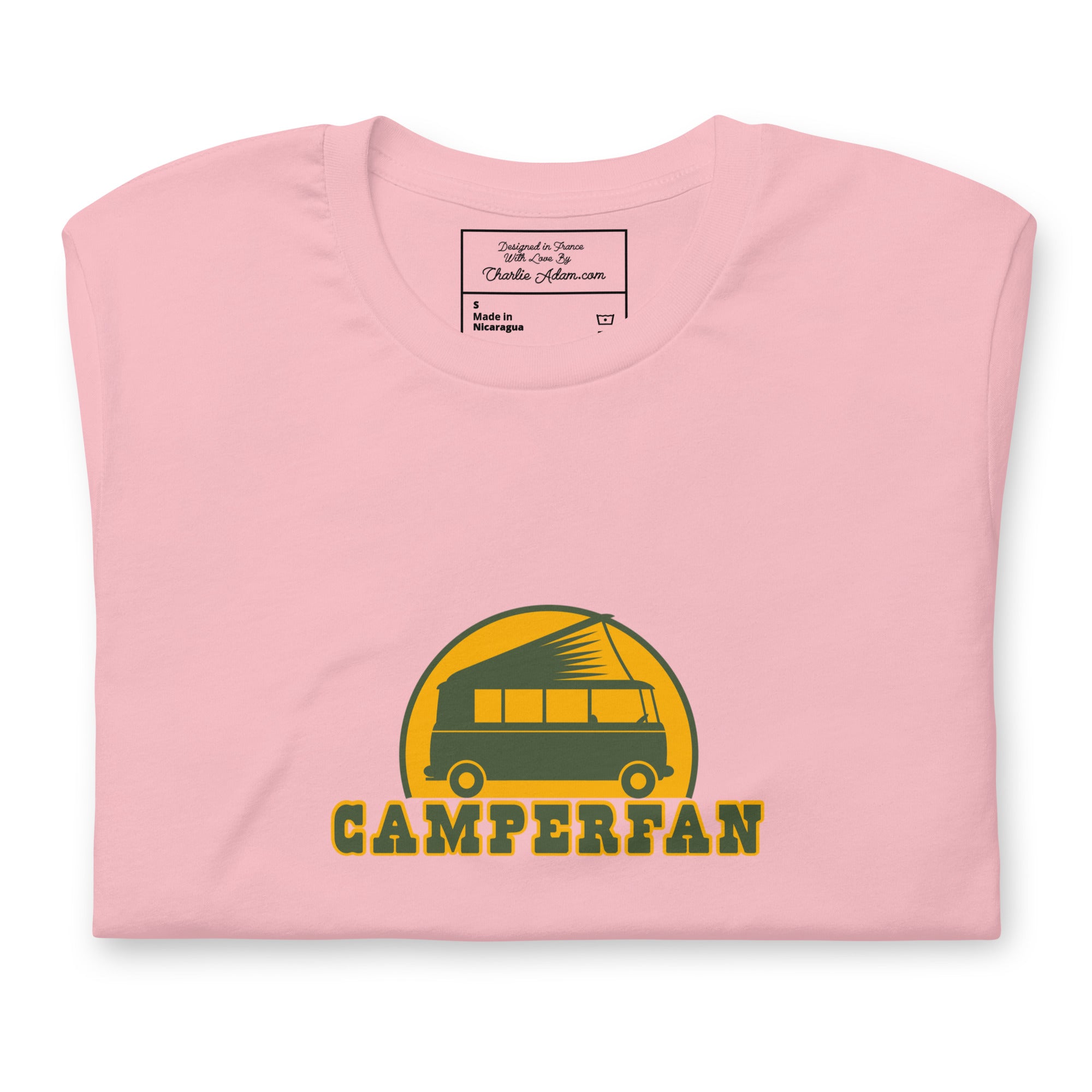 Unisex cotton t-shirt Camperfan on light colors