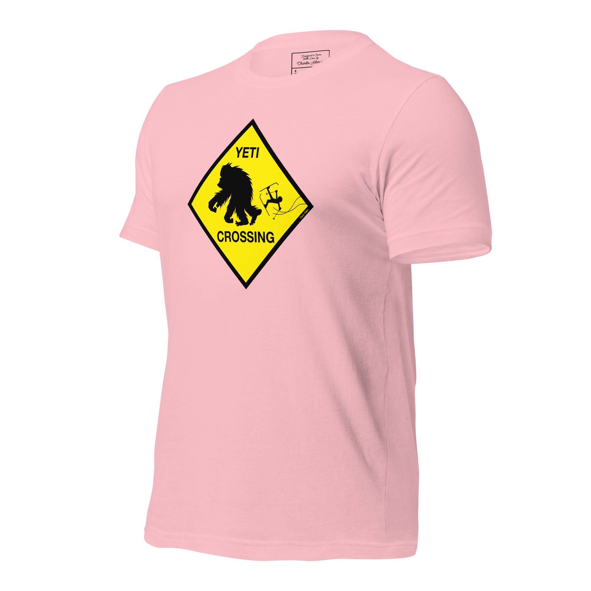 T-shirt en coton unisexe Yeti Crossing